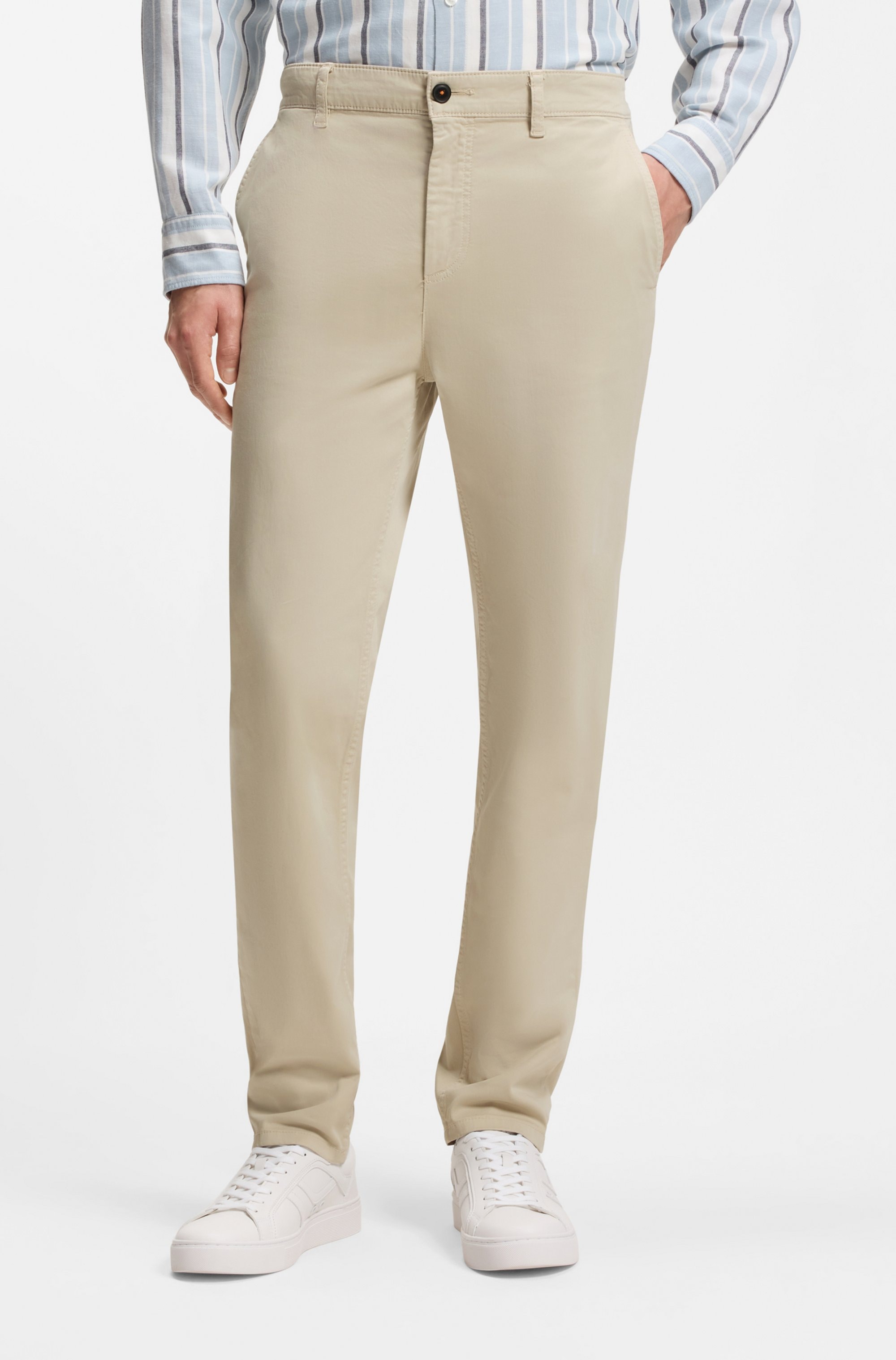 BOSS ORANGE Chinos »tapered«  mit BOSS Logo hinten