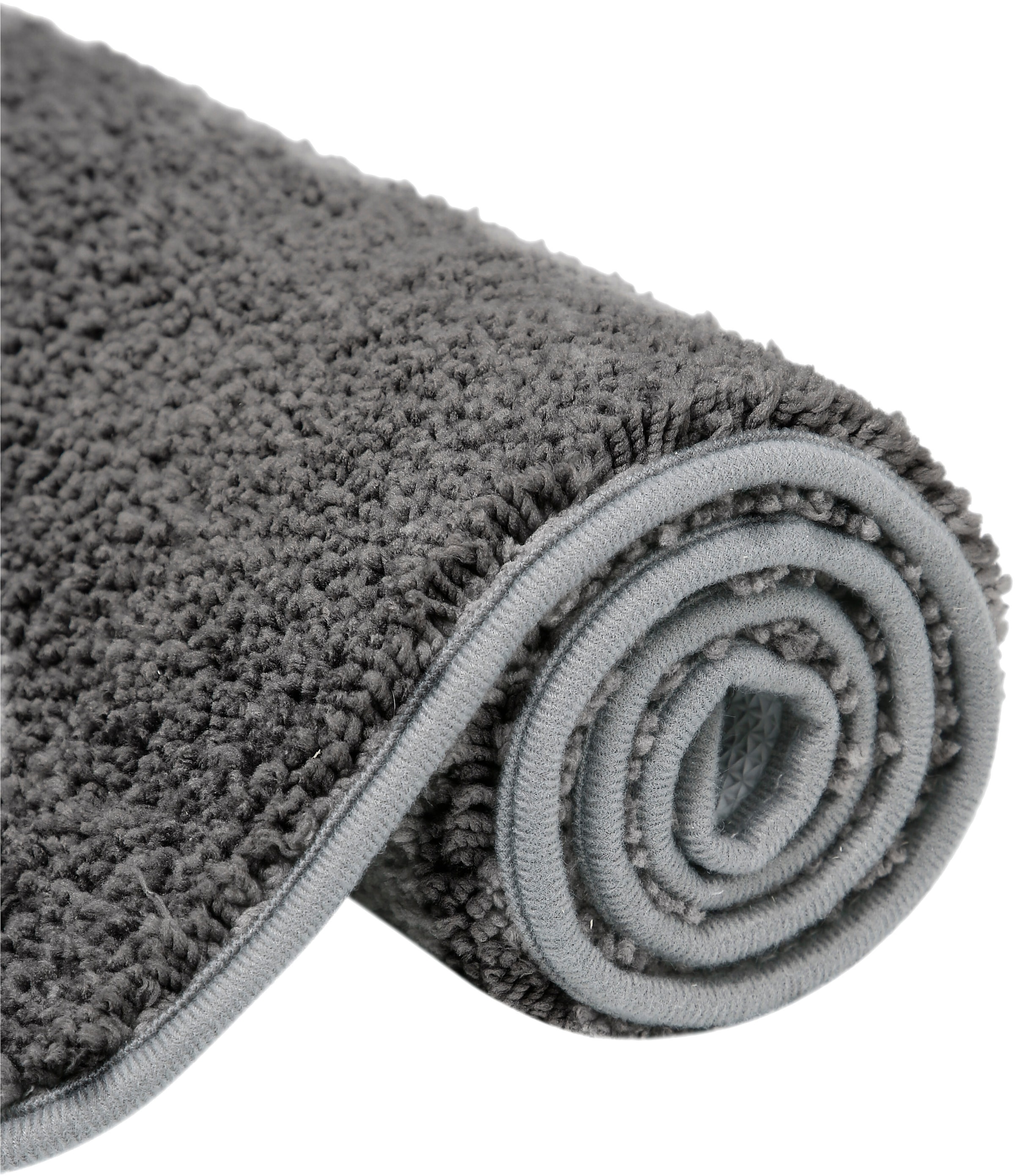 my home Badematte »Regona, Badteppich, Badvorleger, Badezimmer Teppich«, rutschhemmend beschichtet, fussbodenheizungsgeeignet-schnell trocknend-strapazierfähig, Uni Farben, besonders weich, als rechteckig und halbrund erhältlich