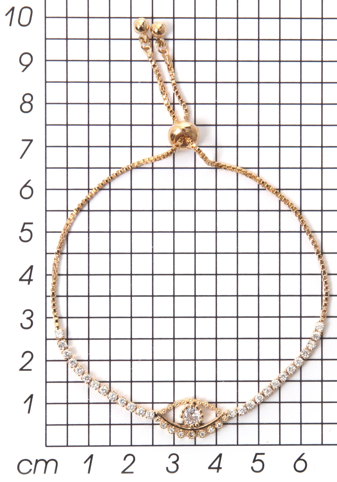 Firetti Armband "magisches Auge" mit Strassteinen