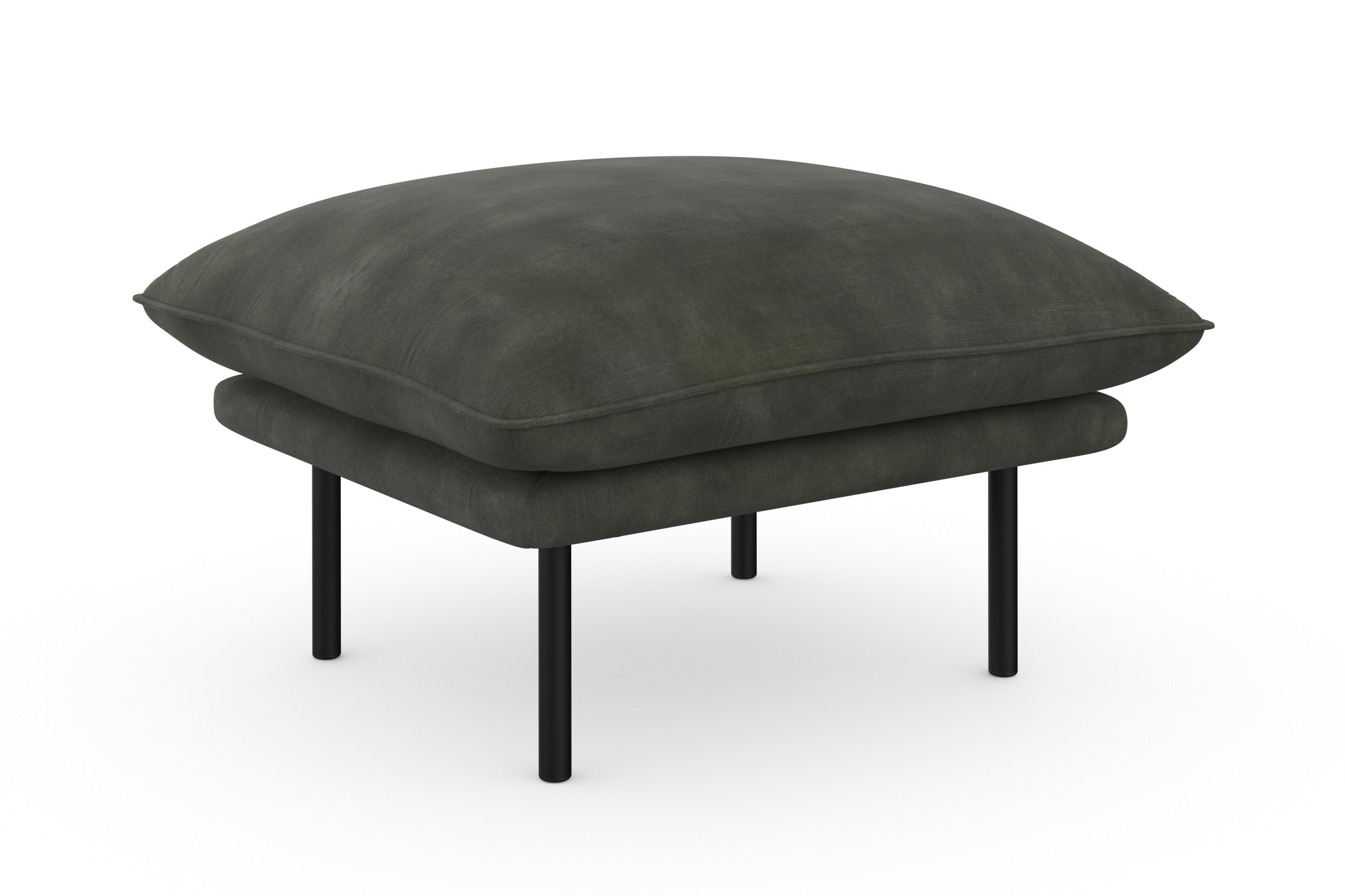 Image of GOODproduct Polsterhocker "Stine" Besonderes Design durch Kissenoptik und Keder, by Morten Georgsen