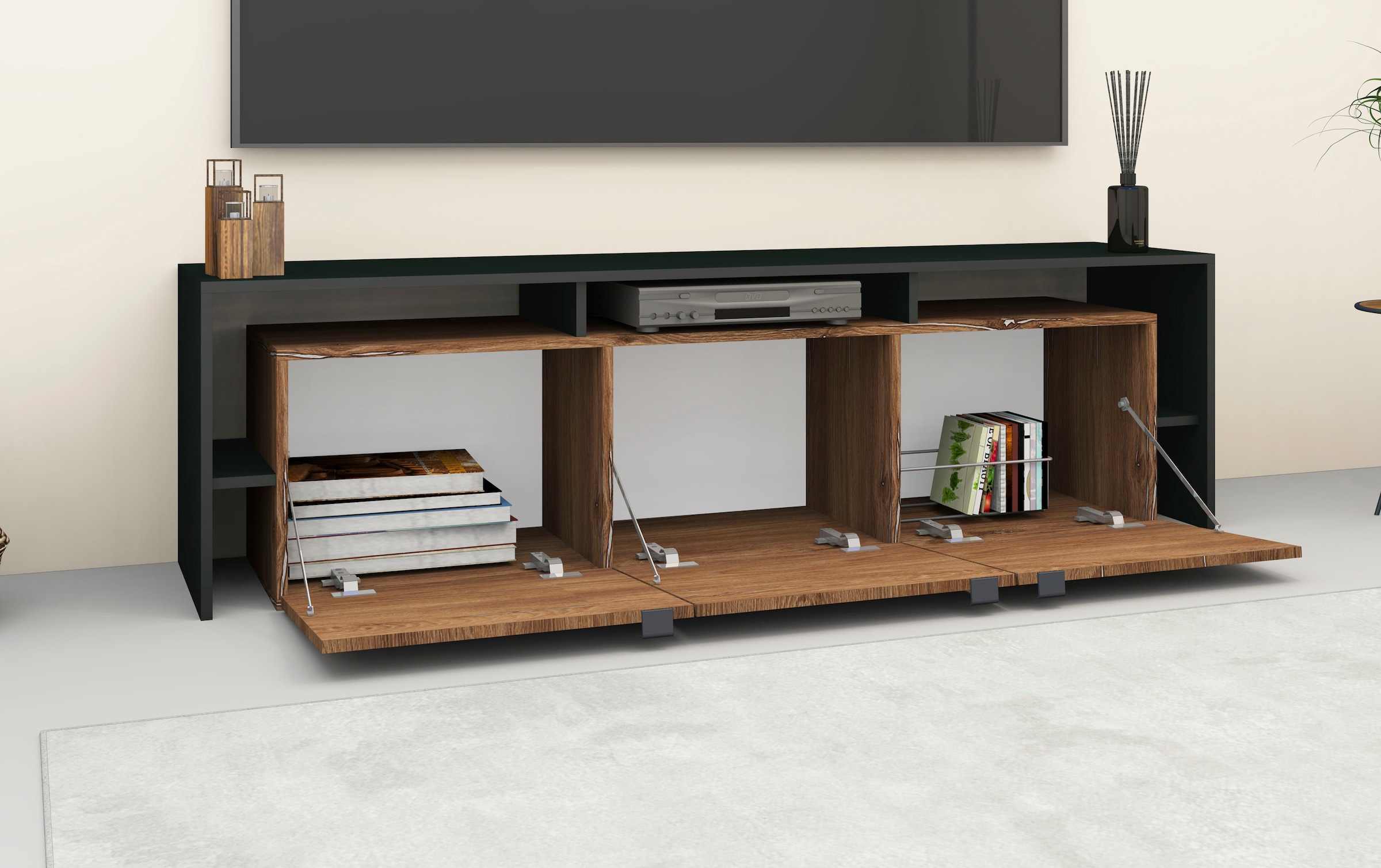 borchardt Möbel TV-Schrank »Sophia«, Breite 159 cm, mit Überbau