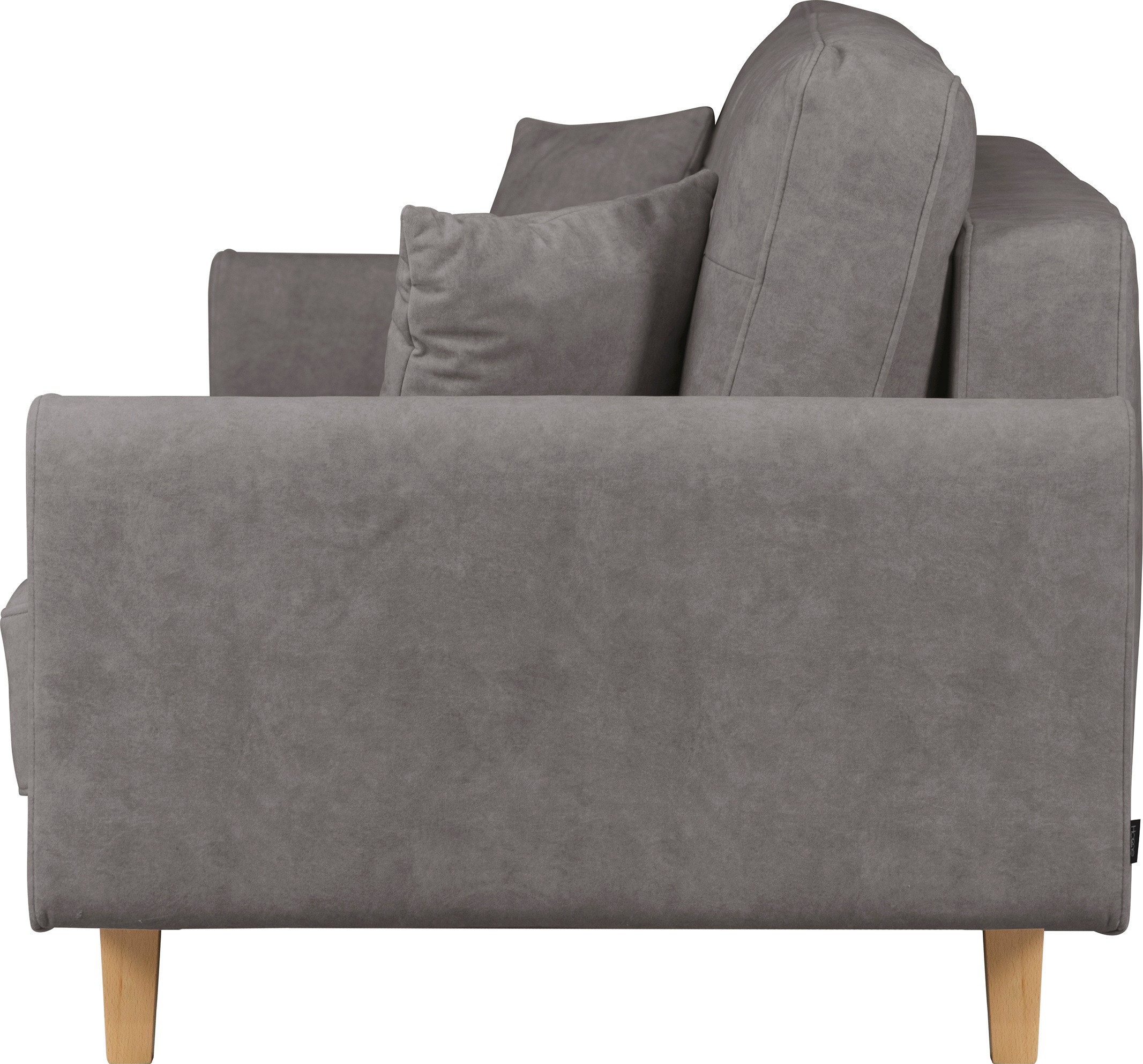 Home affaire 3-Sitzer »TRIPLO optionale Schlafsofa mit Bettkasten, Masse B/T/H: 215/100/89 cm«, Wahlweise Bettfunktion - Liegefläche 145x191 cm, Rücken-, Zierkissen