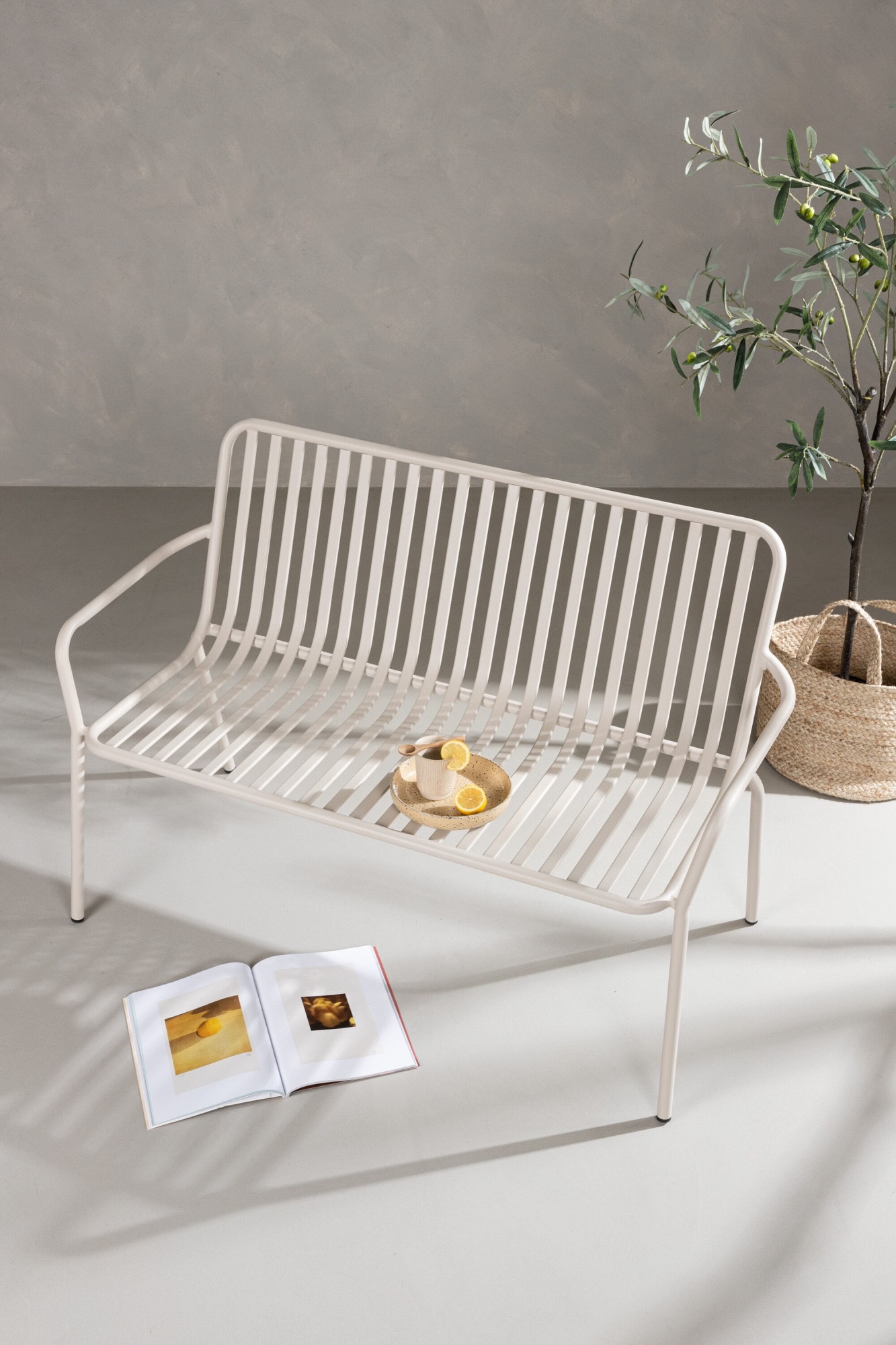 Image of Venture Home Gartenlounge-Bank "Peking, robustes Bankelement für hohen Sitzkomfort" Sitzbank rund, Aluminiumgestell, leicht, komfortabel