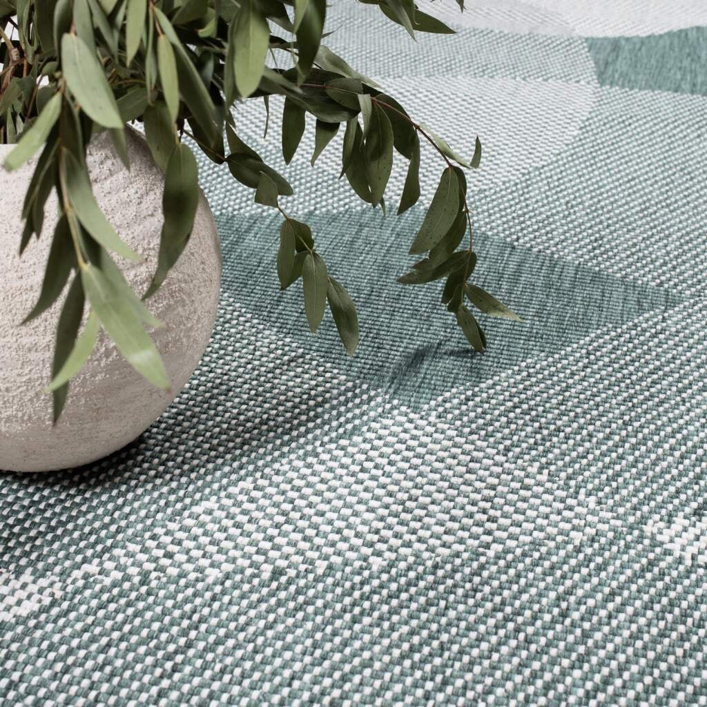 Carpet City Outdoorteppich »DUO RUG 5835« rund 5 mm Höhe Wendeteppich Wetterfest In- & Outdoor, Balkon, Terrasse, Wohnzimmer