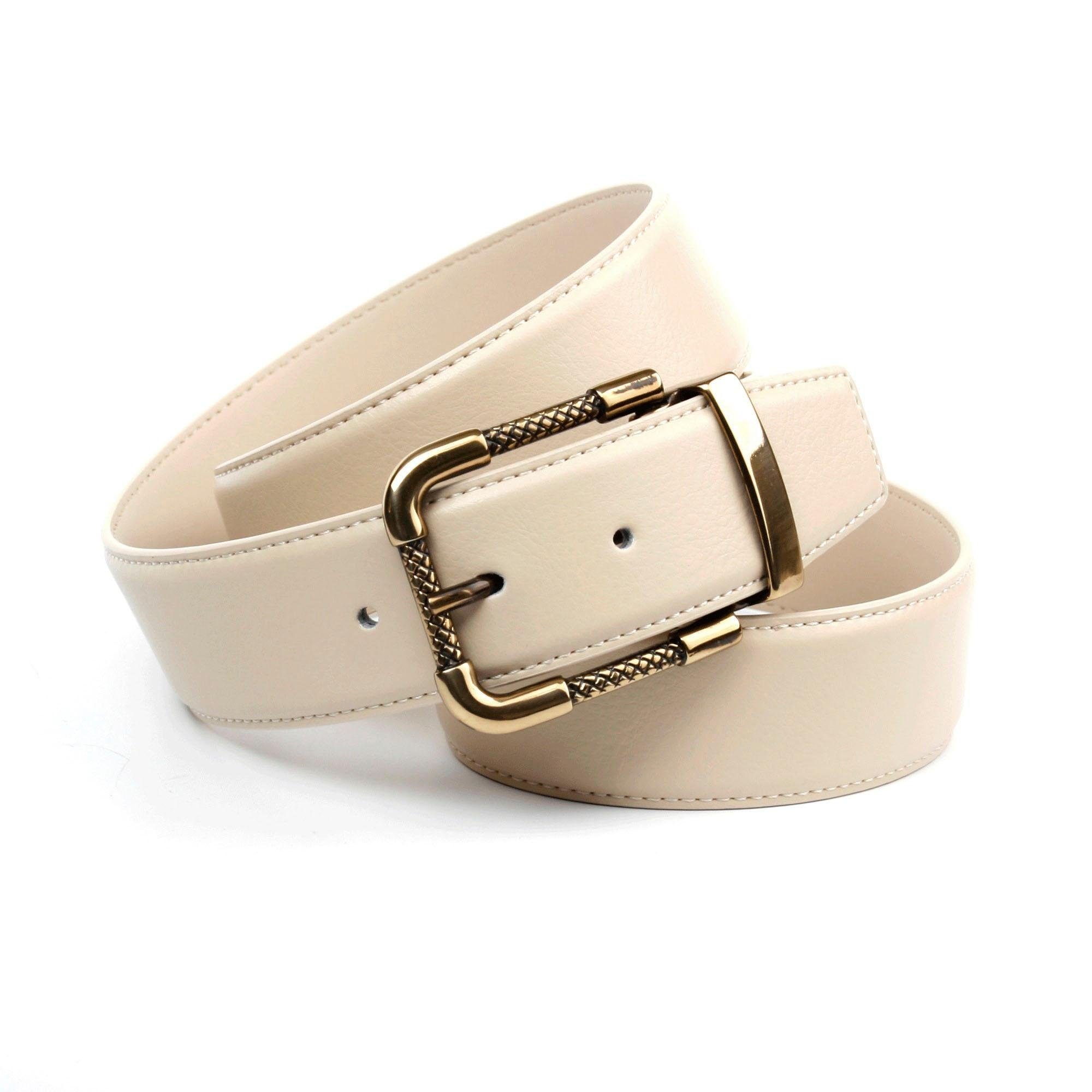 Image of Anthoni Crown Ledergürtel, mit goldfarbener Dornschliesse, abgesteppte Ränder bei Ackermann Versand Schweiz