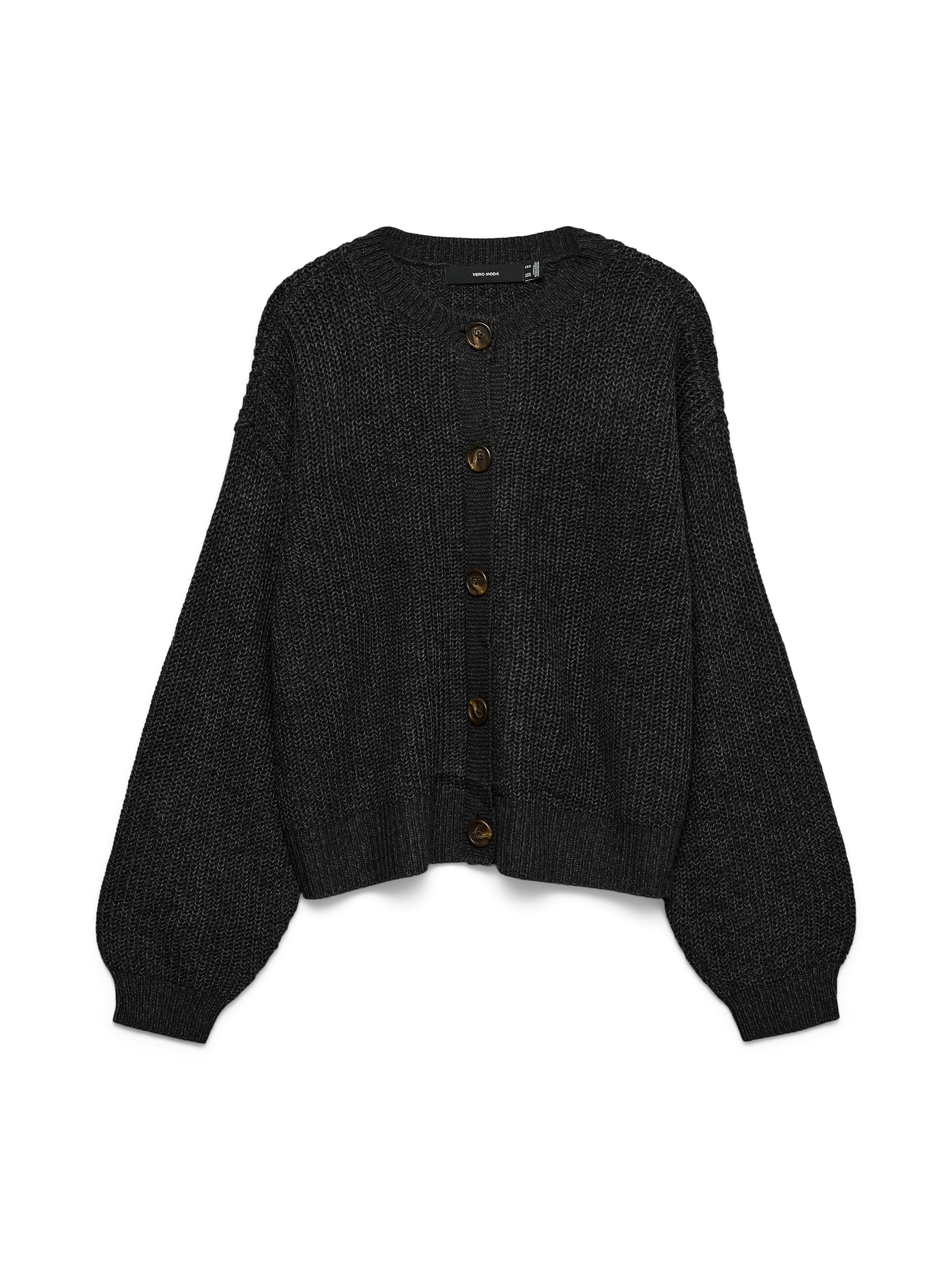 Vero Moda Veste en tricot »VMLEA LS O-NECK CARDIGAN NOOS« fibre synthétique, coupe ample