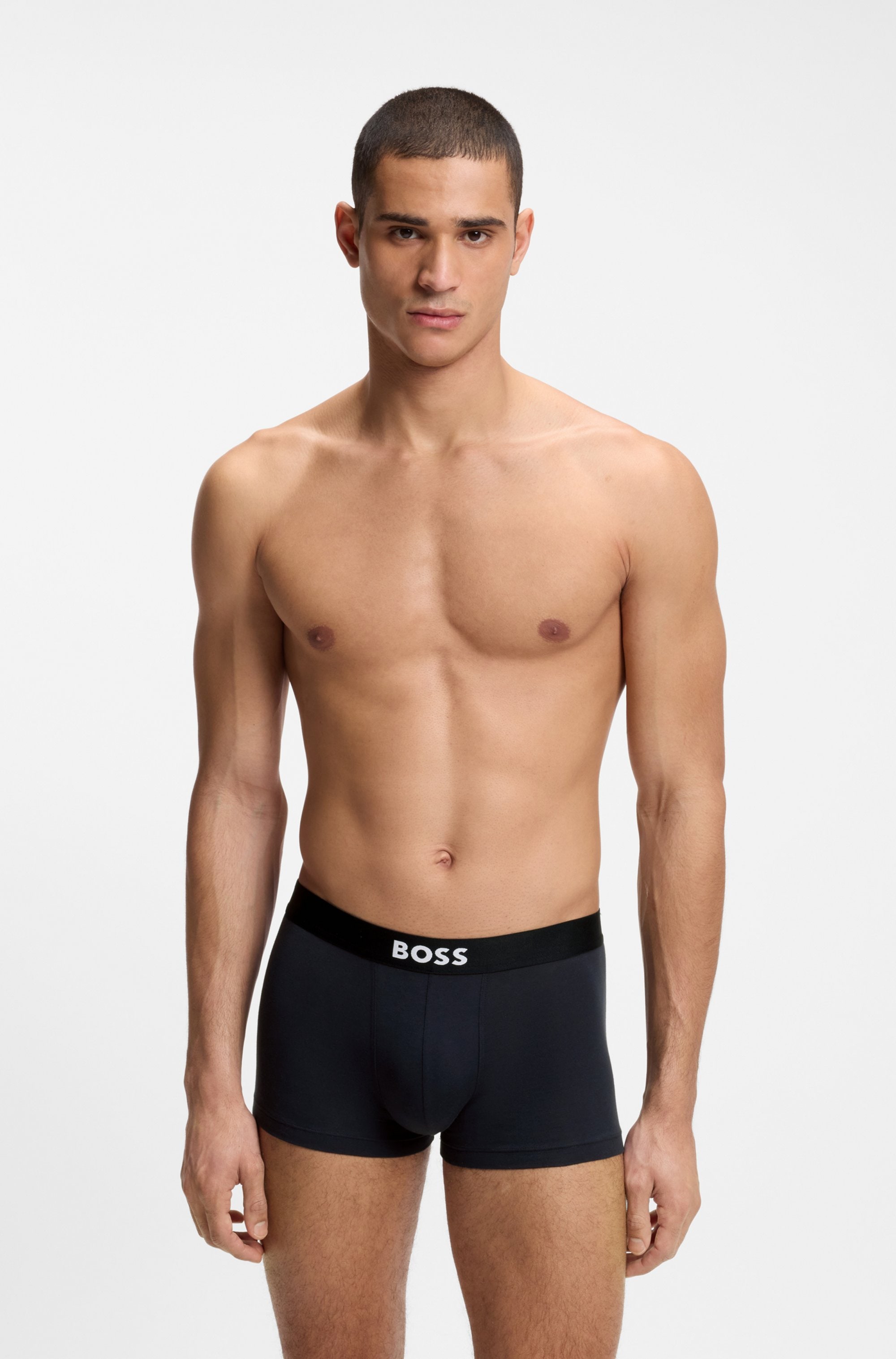 BOSS Trunk »3P Trunk BOSS ONE« mit unifarbenen Bund