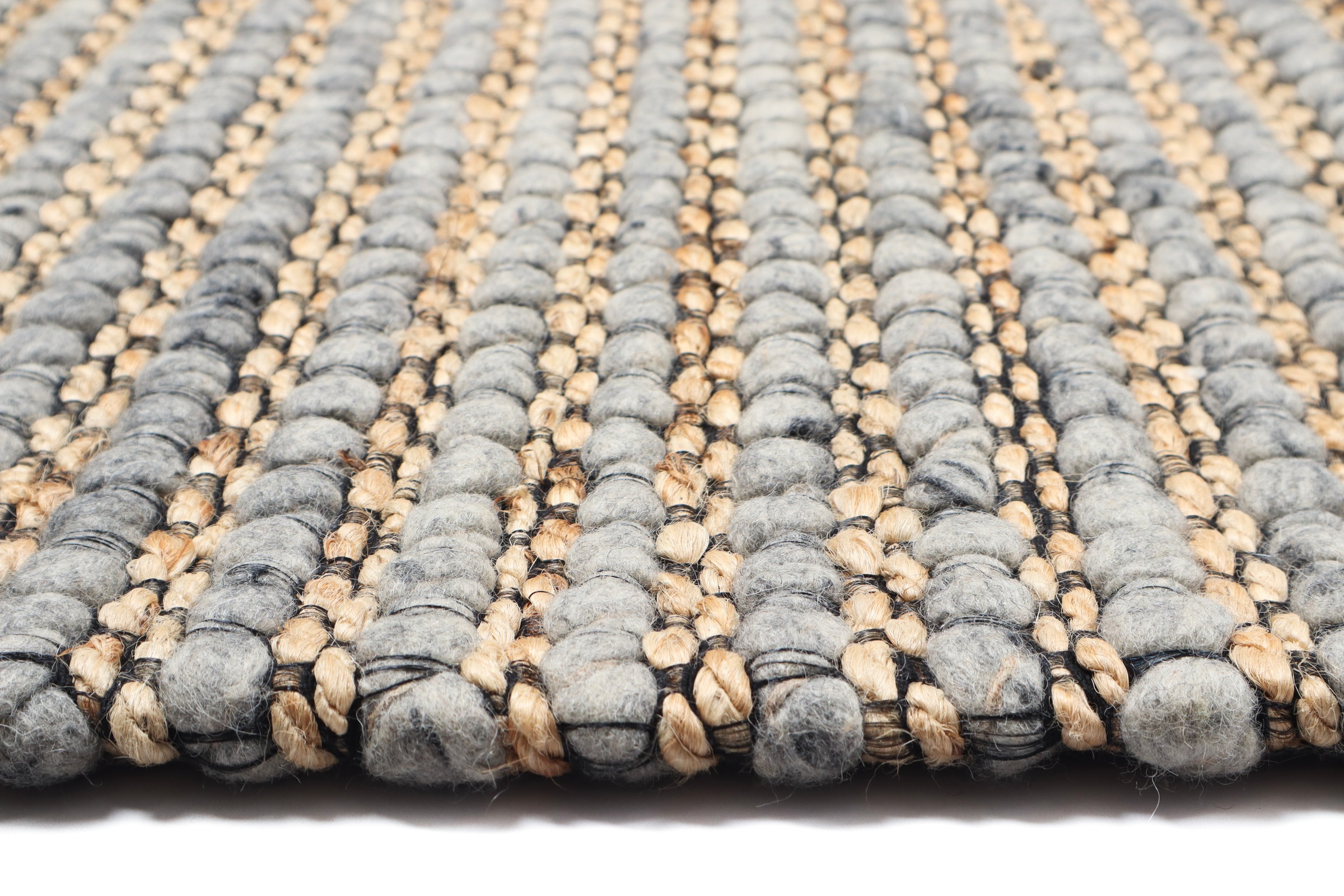 my home Hochflor-Teppich »Leevy«, rechteckig, 25 mm Höhe, Handwebteppich, Wolle, Robust und Langlebig