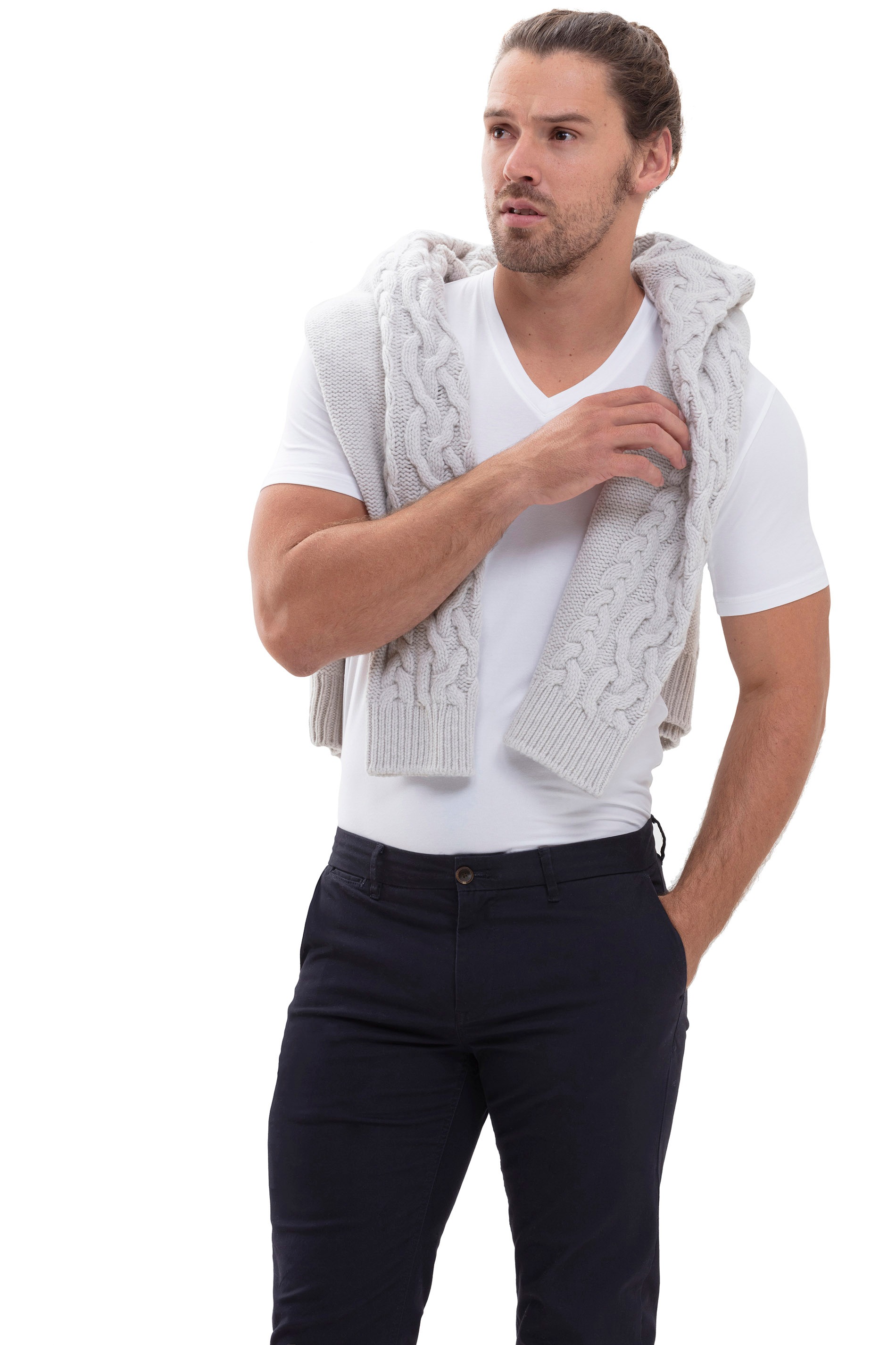 Image of Mey V-Shirt "Hybrid" Geruchshemmend, Atmungsaktiv, Anti-Schweissfleck