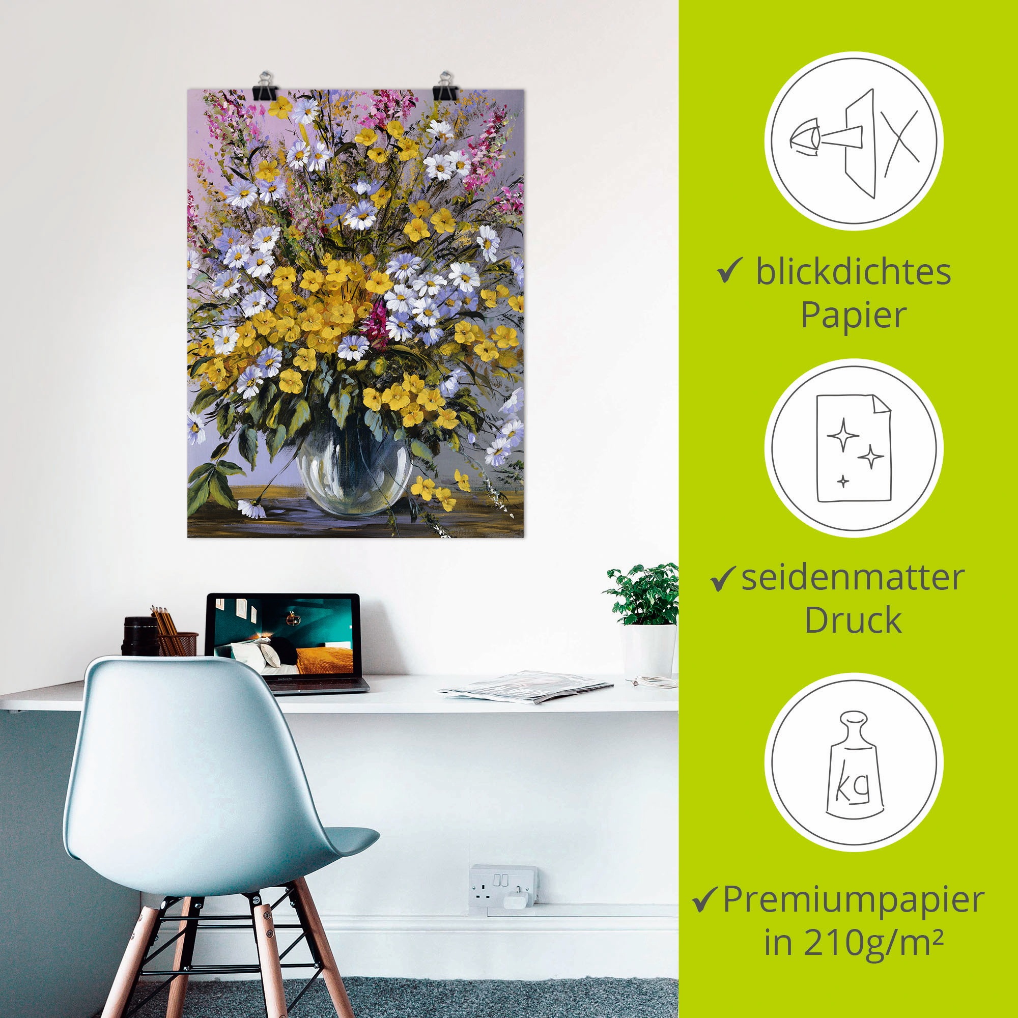 Artland Poster »Gemischter Strauss« Blumen 1 Stk. tlg. ohne Rahmen