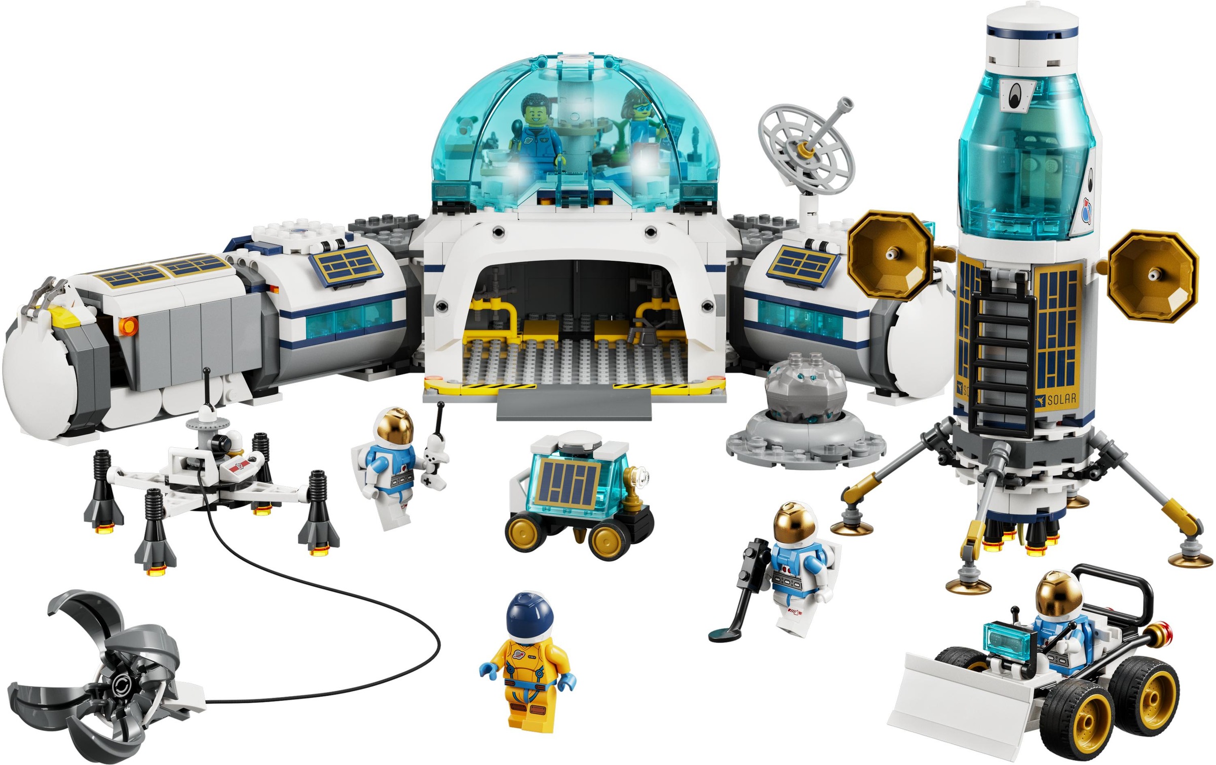 LEGO® Spielbausteine »Mond-Forschungsbasis 603«, (786 St.)