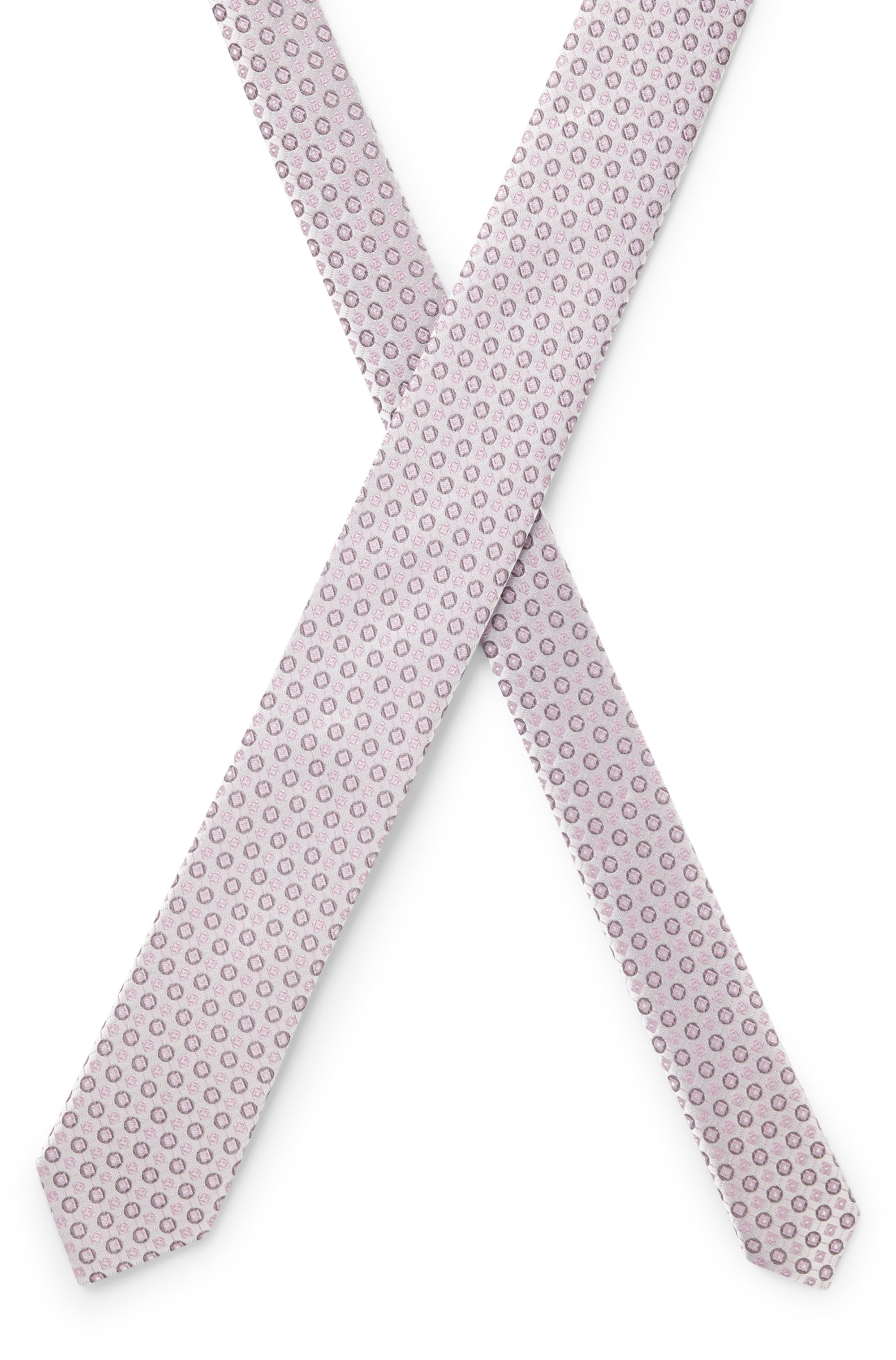 BOSS Krawatte »H-Tie 6 cm« aus einem Seiden-Mix mit Jacquard-Muster