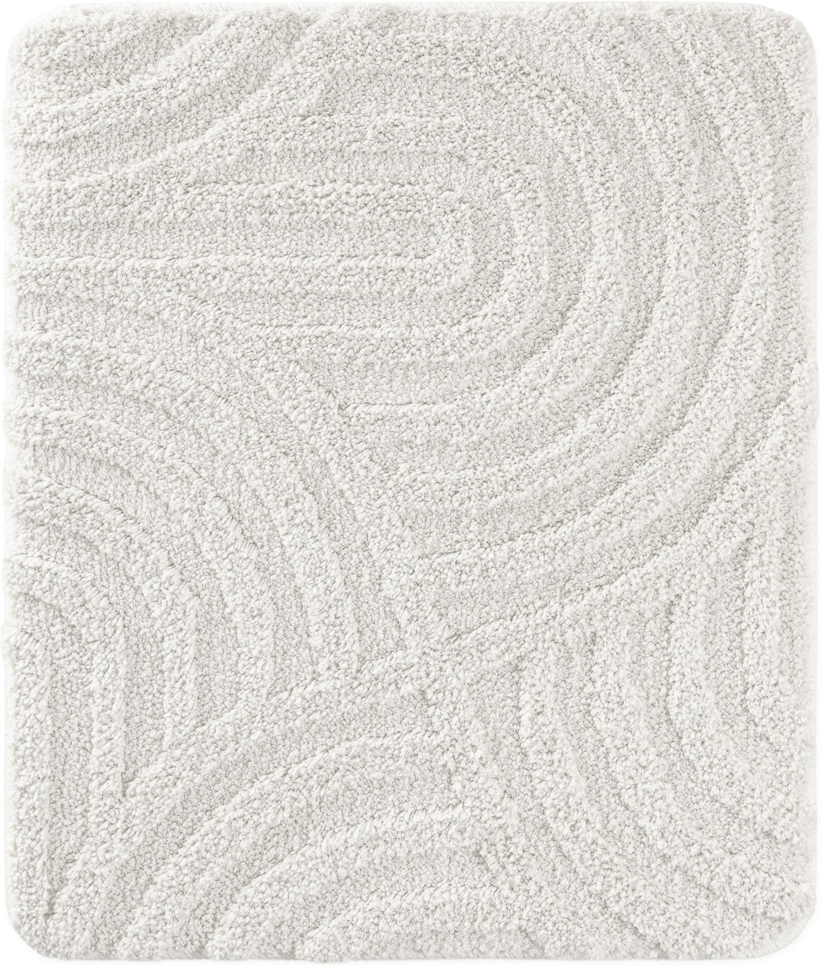Wecon home Tapis de bain »Fiete« Höhe 25 mm revêtement antidérapant Séchage rapide Badteppich, Hoch-Tief-Effekt, weich, rutschhemmend, waschbar, getuftet