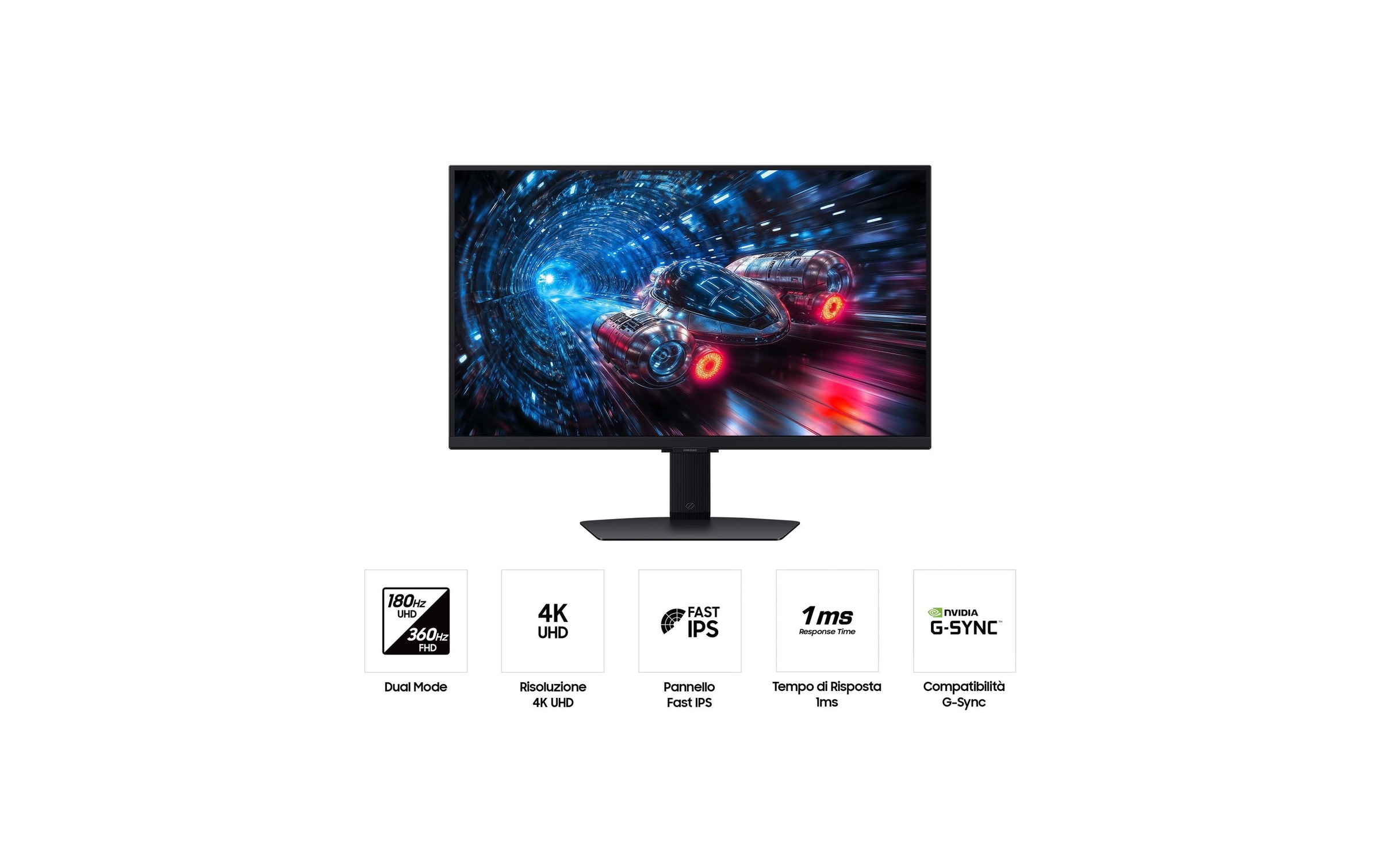 Samsung Gaming-Monitor »Odyssey G70F« 68,58 cm/27 ″  3840 x 2160 px 1 Reaktionszeit 360 Hz