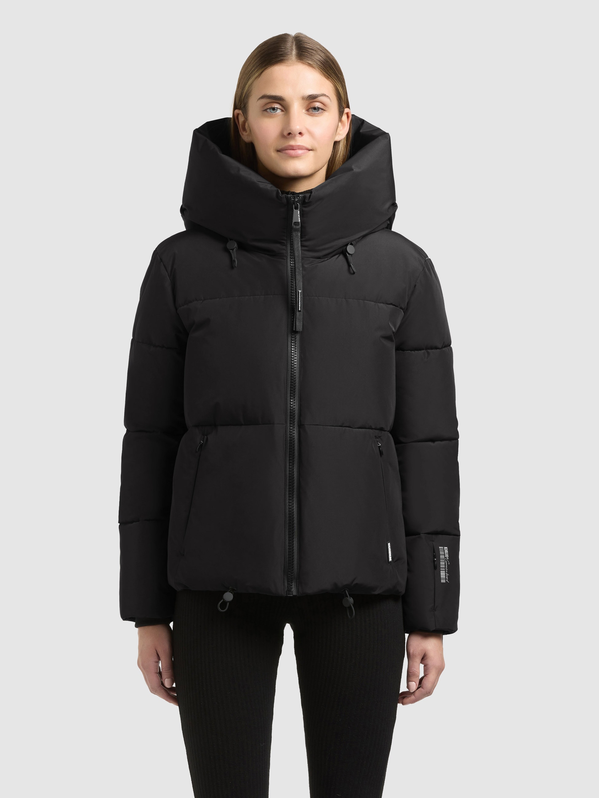 khujo Steppjacke »AUDREY2 MATT« mit Kapuze Reissverschlusstaschen mit Fleecefutter
