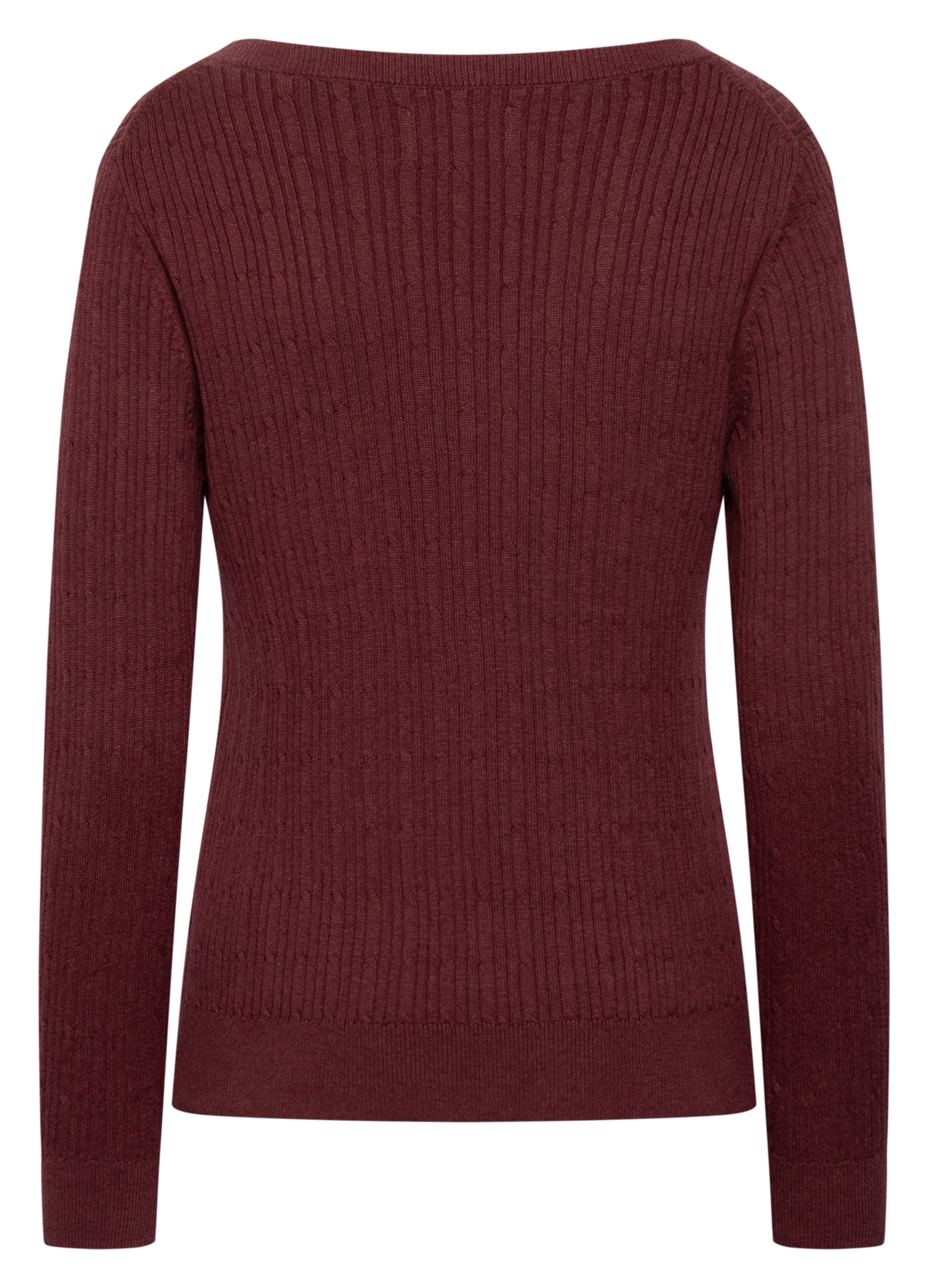 Gant V-Ausschnitt-Pullover »MINI CABLE V-NECK« mit Kaschmiranteil