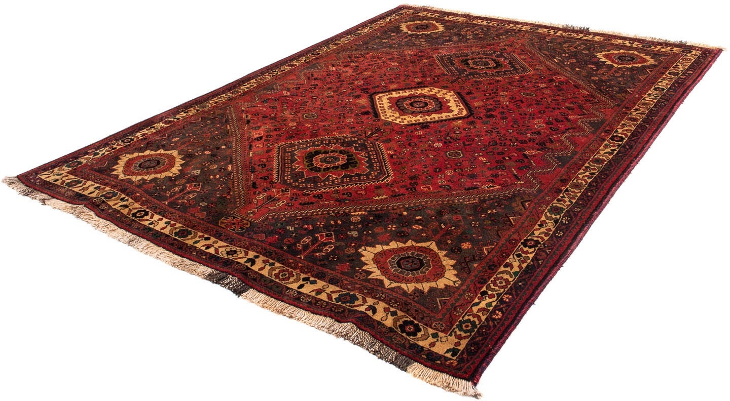Image of morgenland Orientteppich »Perser - Nomadic - 273 x 203 cm - dunkelrot«, rechteckig, 10 mm Höhe, Wohnzimmer, Handgeknüpft, Einzelstück mit Zertifikat bei Ackermann Versand Schweiz