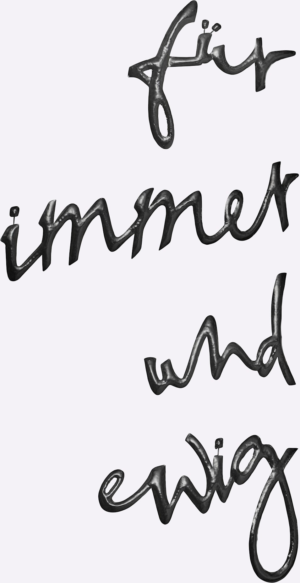 Schwarz Wanddekoobjekt