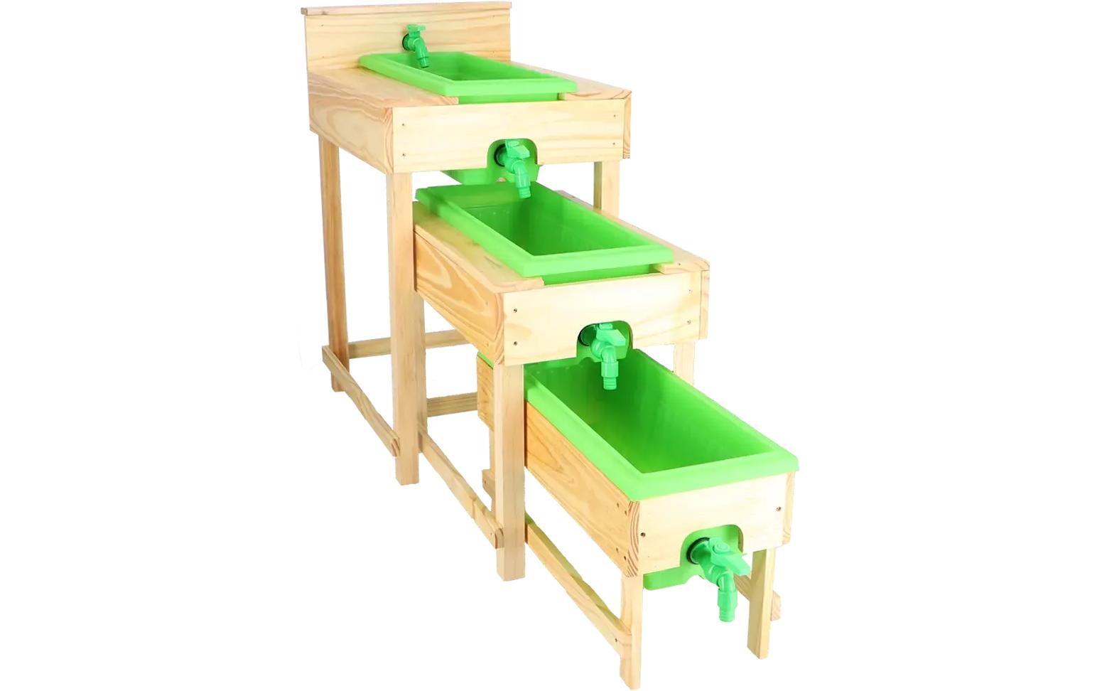esschert design Wasserspieltisch »Holz, 3-teilig«