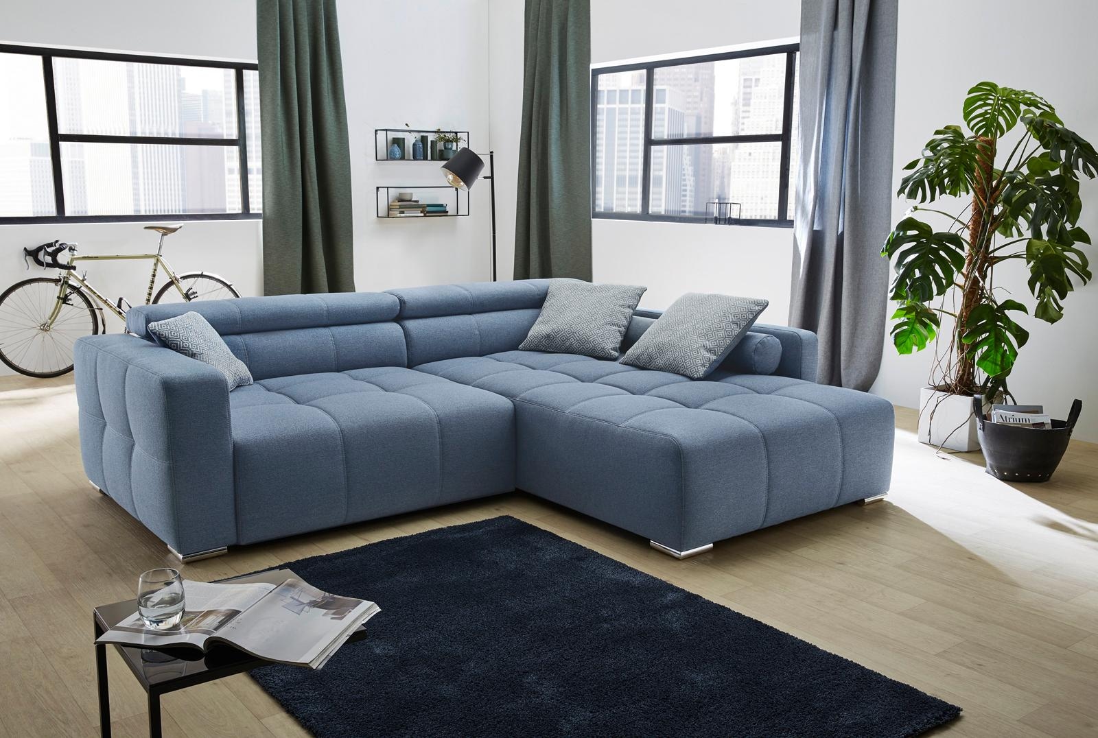 Image of Jockenhöfer Gruppe Ecksofa "Salerno L-Form, B: 280 cm" im Big-Sofa-Style, mit Kopfteilverstellung & Zierkissen