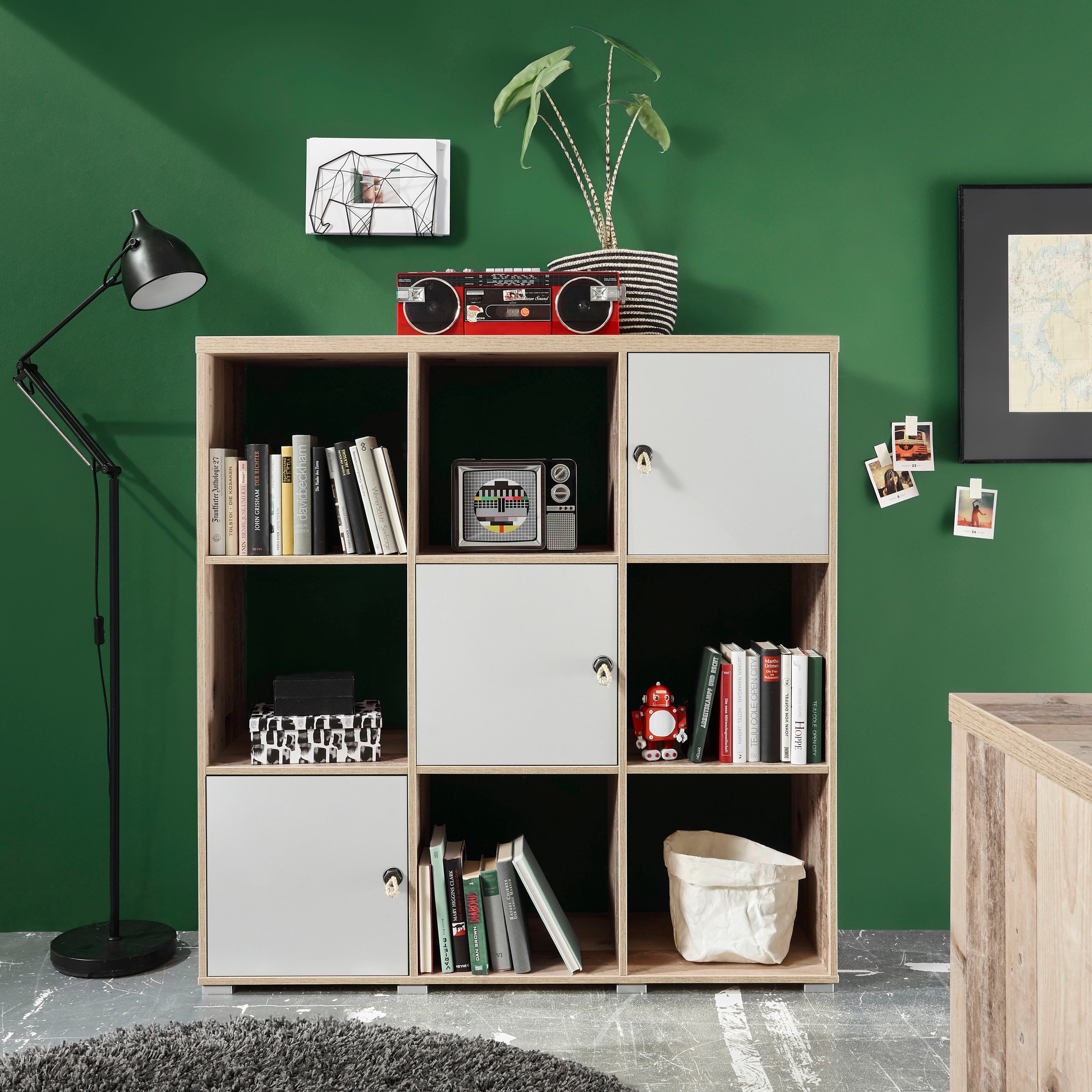 Image of Begabino Regal »Leni«, mit Seilgriffen, im modernen Dekor Old Style hell bei Ackermann Versand Schweiz