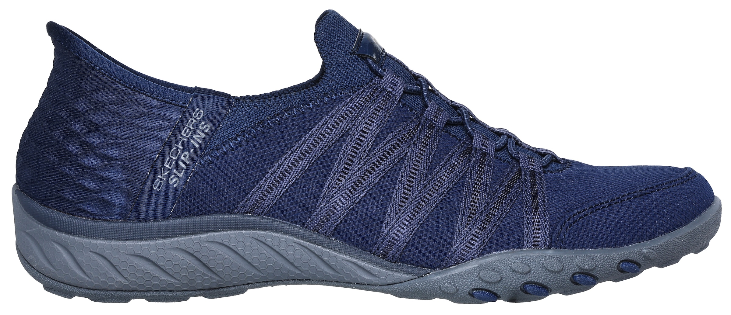 Skechers Slip-On Sneaker »BREATHE-EASY-ROLL-WITH-ME«, Freizeitschuh für Maschinenwäsche geeignet