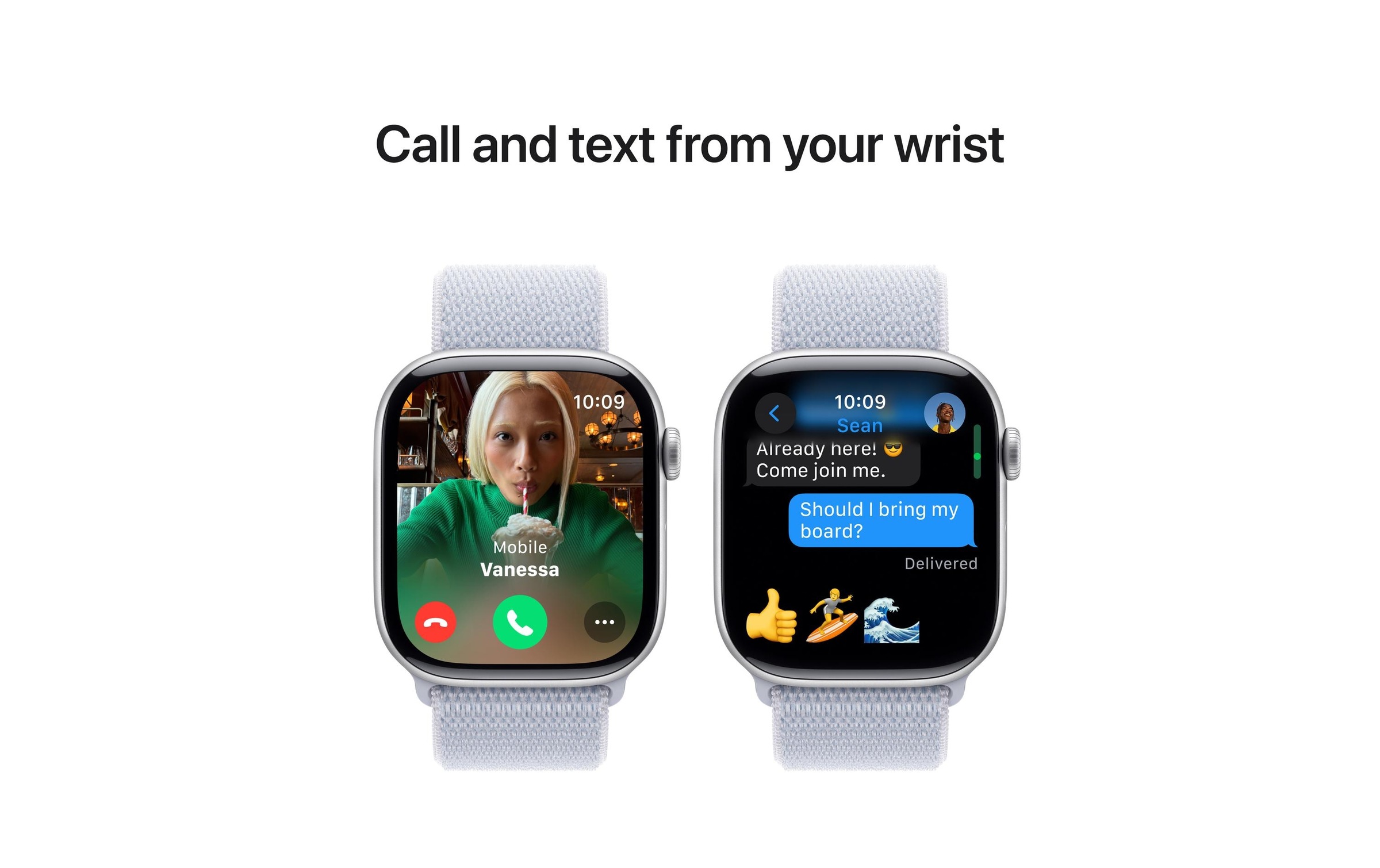 Apple Watch Series 10 Aluminium, 46 mm, GPS, Sport Loop, Silberfarben