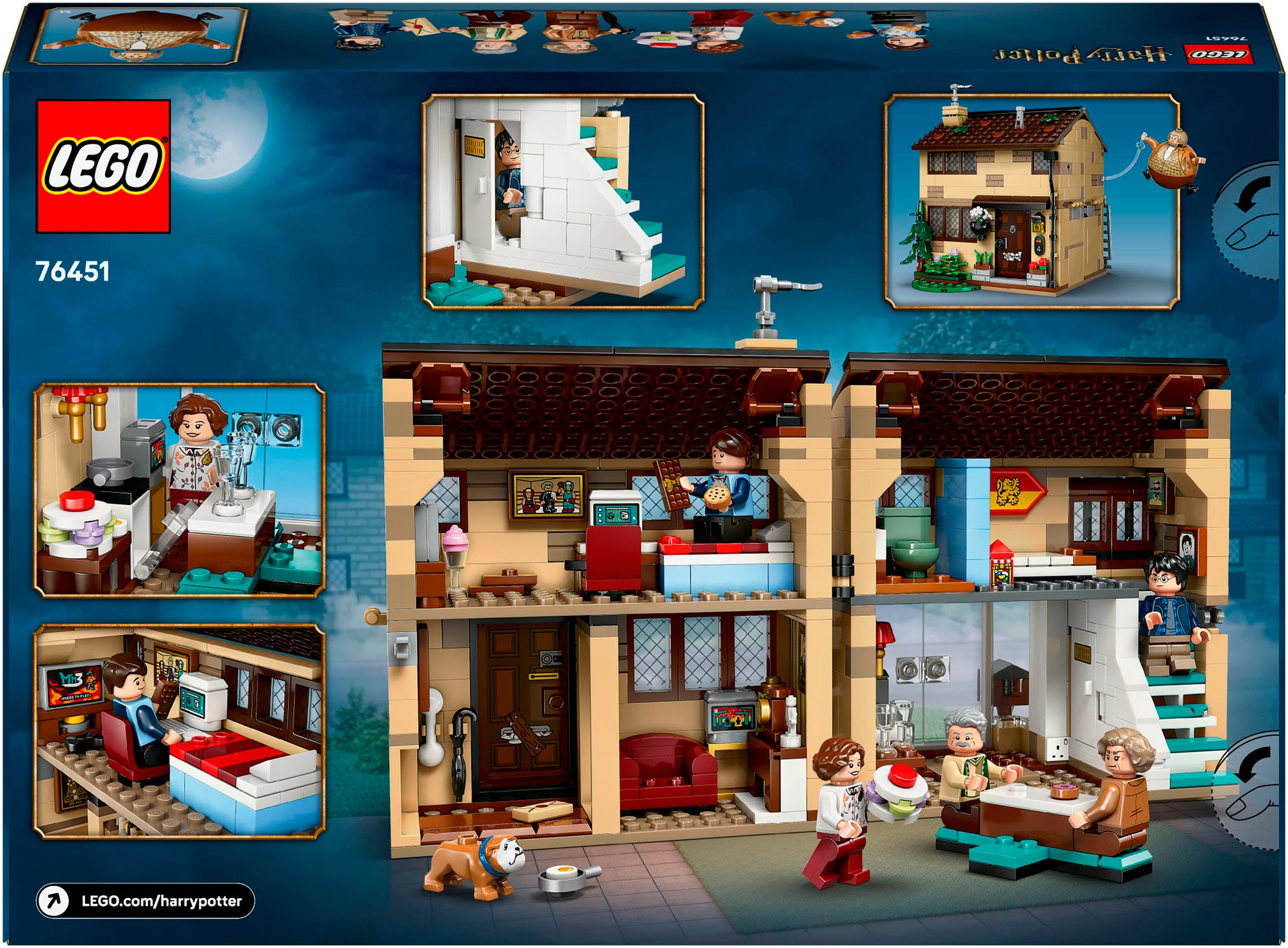 LEGO® Konstruktionsspielsteine »Ligusterweg: Tante Magdas Besuch (76451), LEGO Harry Potter™« Made in Europe