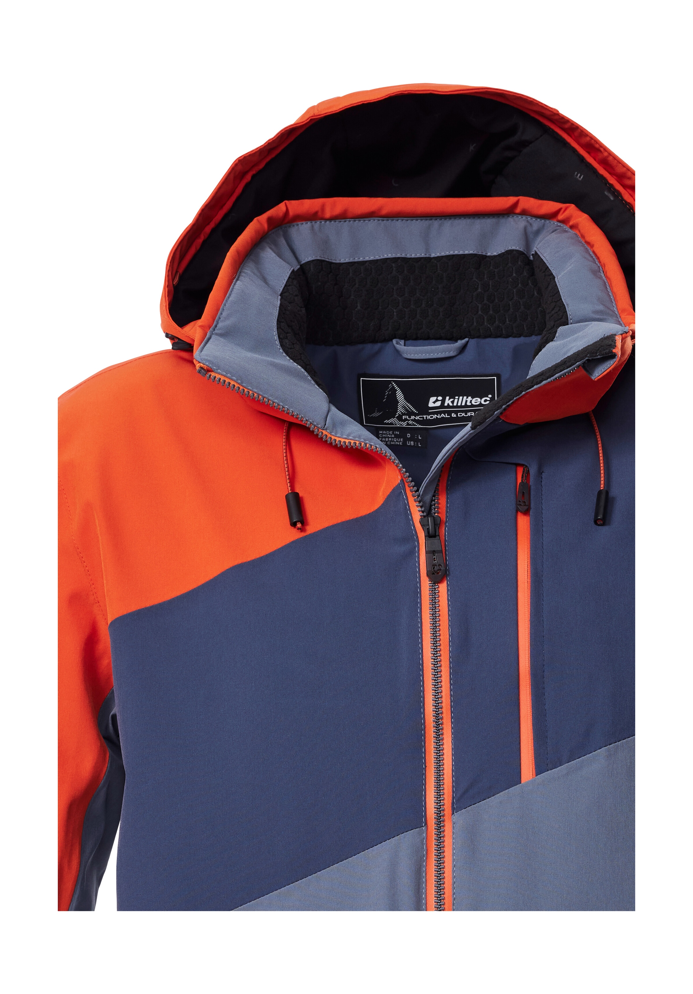 Killtec Skijacke »KSW 32 MN SKI JCKT« Wasserdichte, atmungsaktive Skijacke mit abnehmbarer Kapuze
