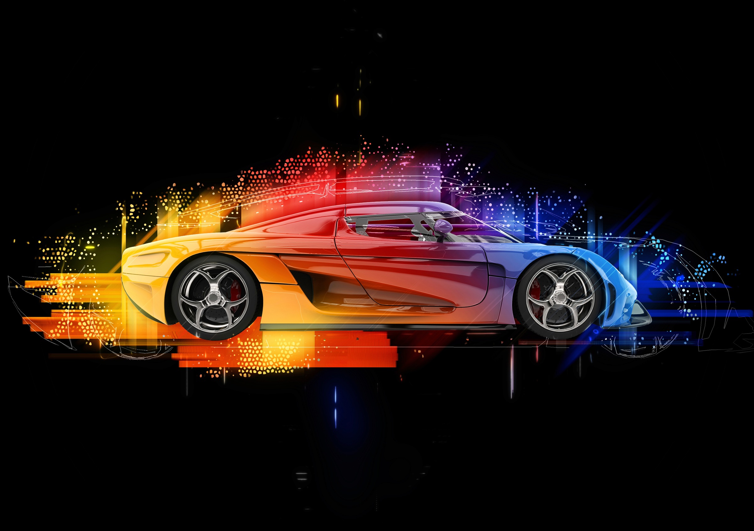 Image of Papermoon Fototapete »Super Car, Racingcar«, Vliestapete, hochwertiger Digitaldruck, inklusive Kleister bei Ackermann Versand Schweiz
