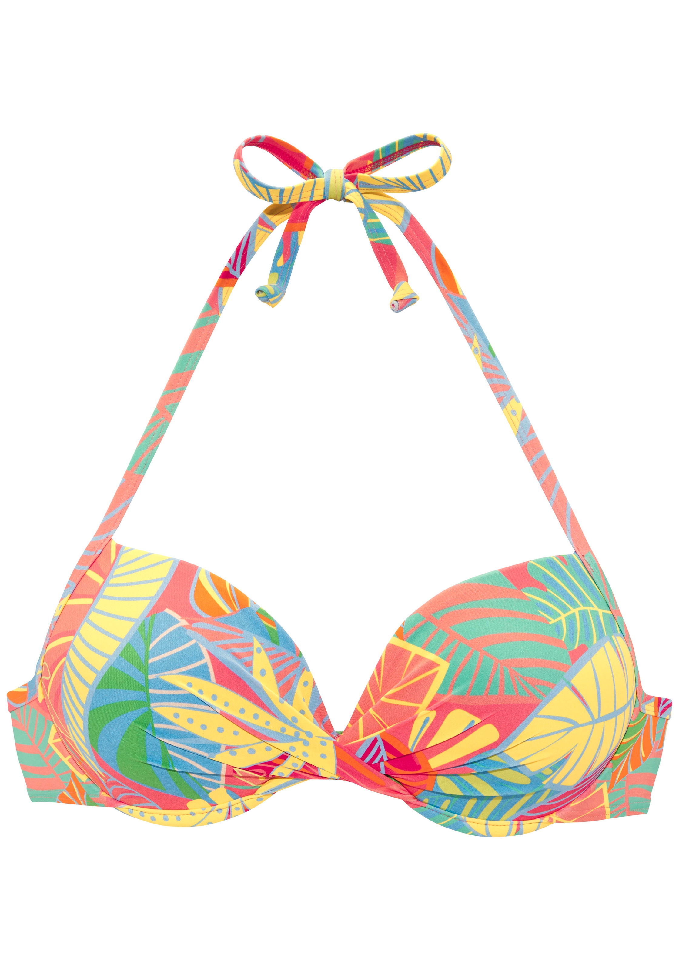 Image of s.Oliver Push-Up-Bikini-Top "Yana" mit stylischem Blätterdruck
