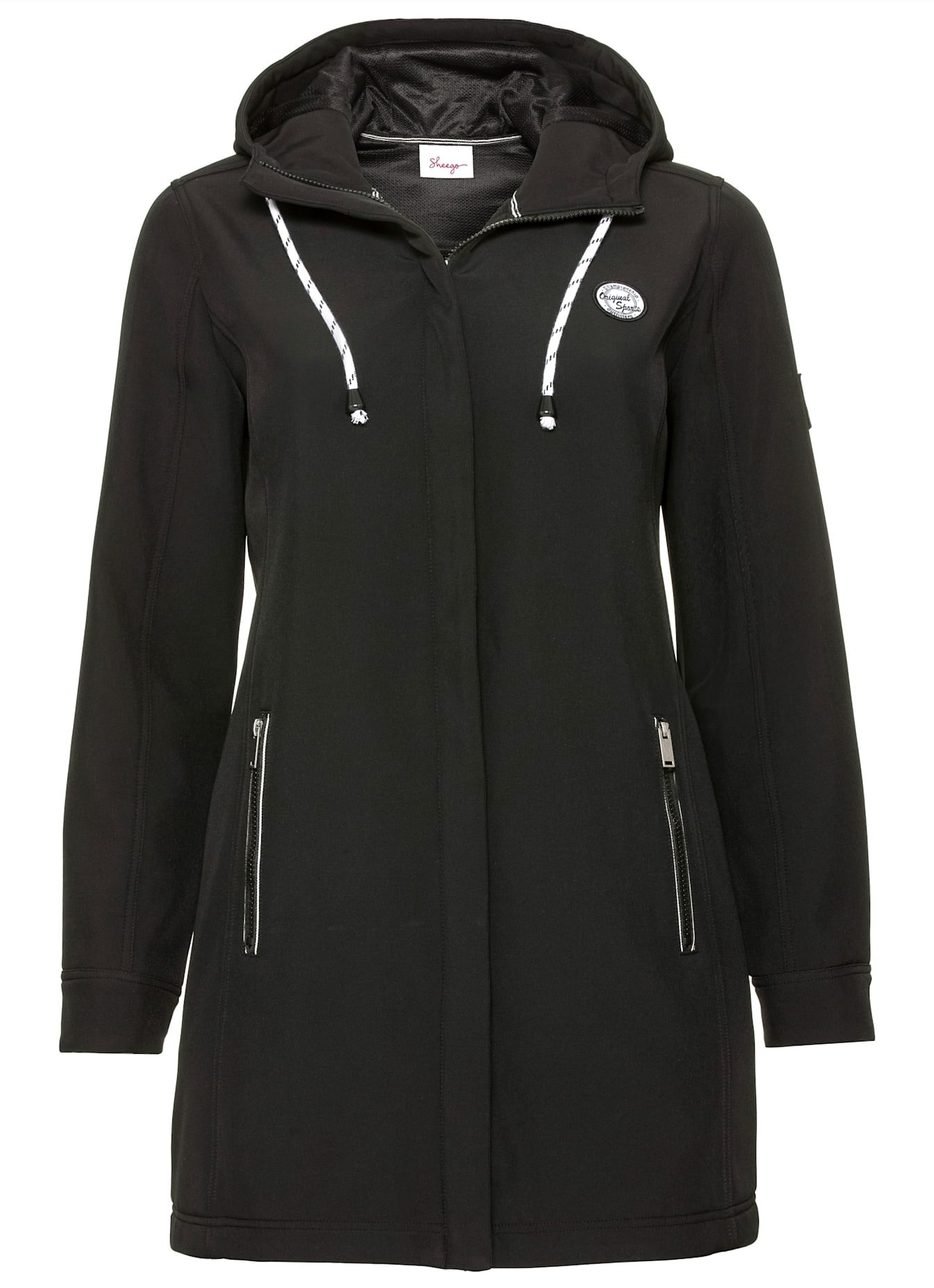 Sheego Softshelljacke, mit Kapuze