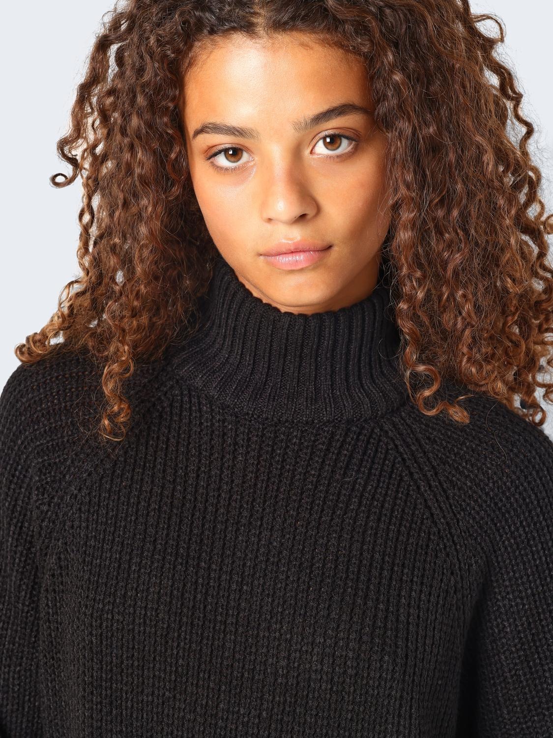 Image of Noisy may Strickkleid "NMTIMMY L/S KNIT DRESS NOOS" Kunstfaser, relaxed fit