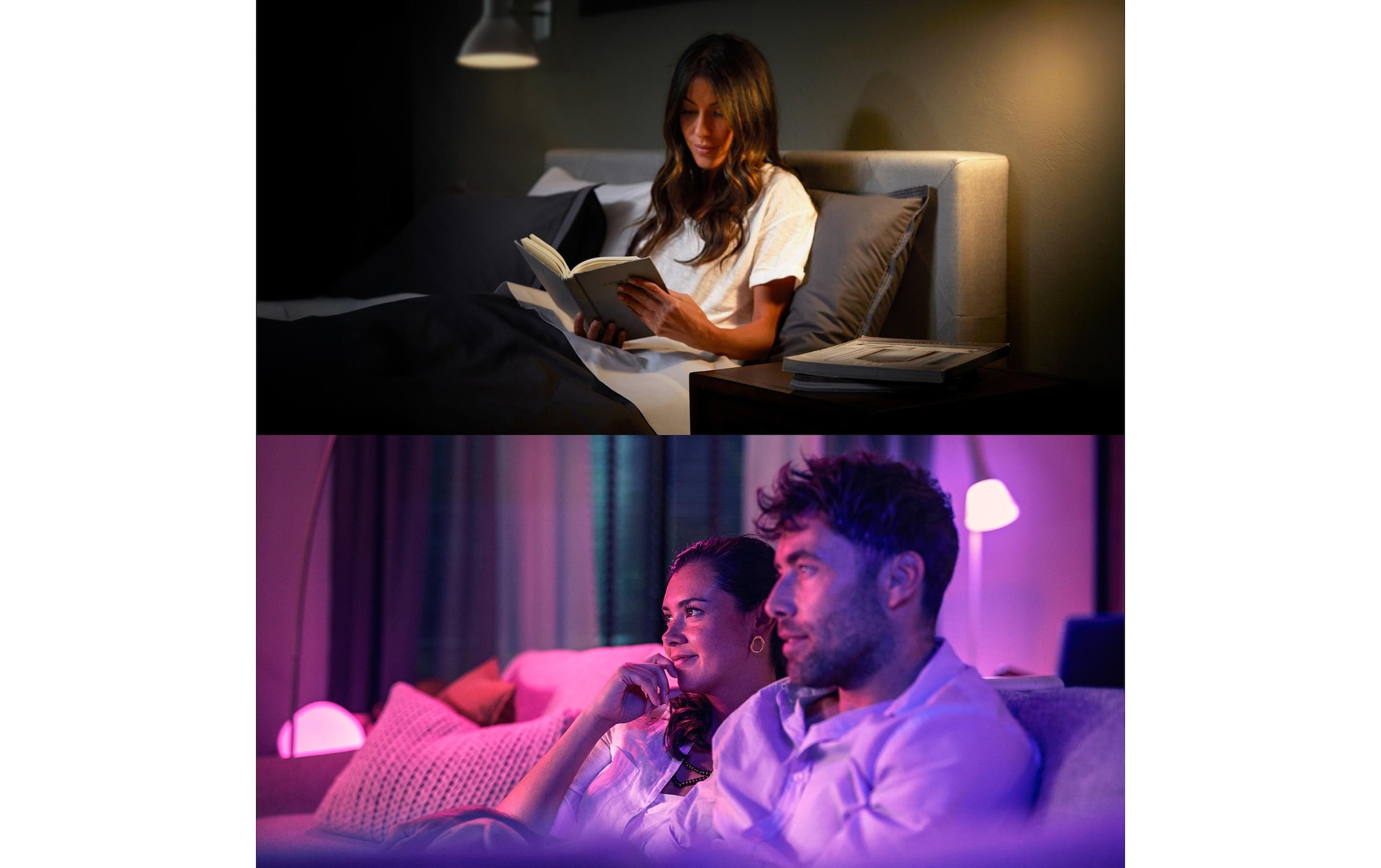 Philips Hue Smart-Home Starter-Set »Essential Starter Kit Hue Bridge + 3 x GU10 RGB + Dimmer«