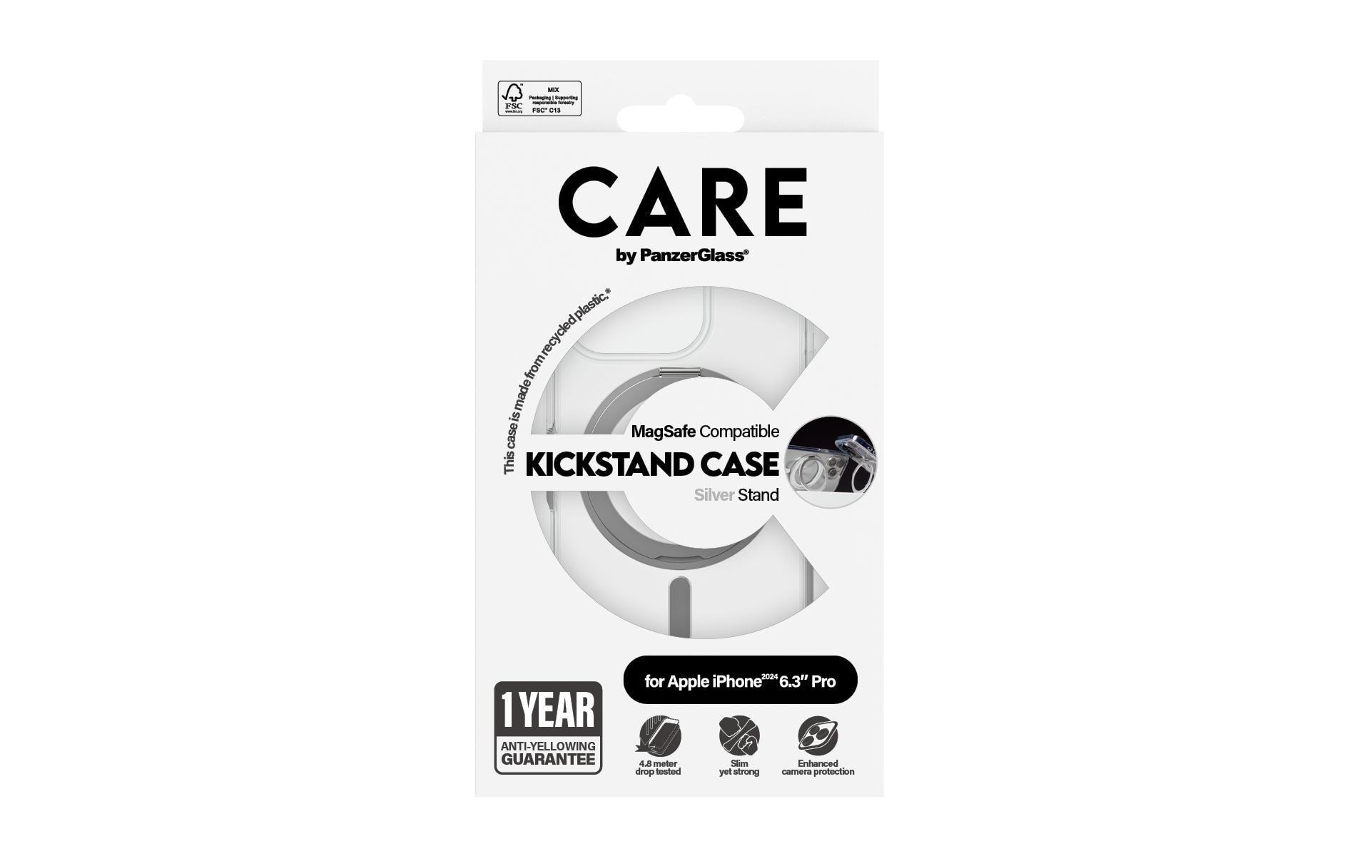 CARE by PanzerGlass Backcover »Feature Kickstand iPhone 16 Pro«, iPhone 16 Pro