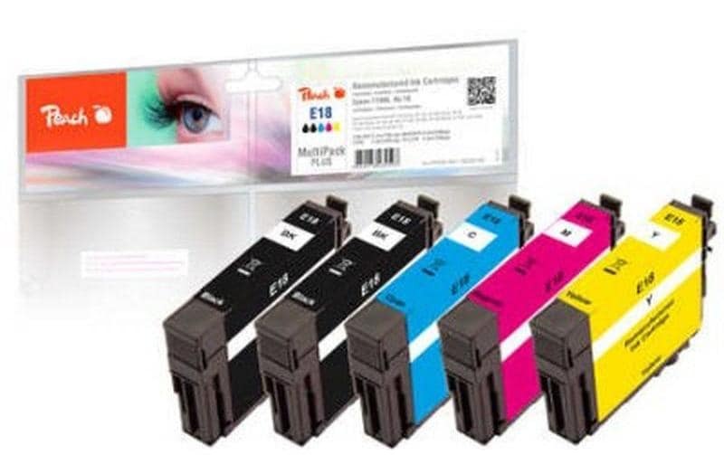 Peach Tintenpatrone »Epson No. 18«, (5 St.)