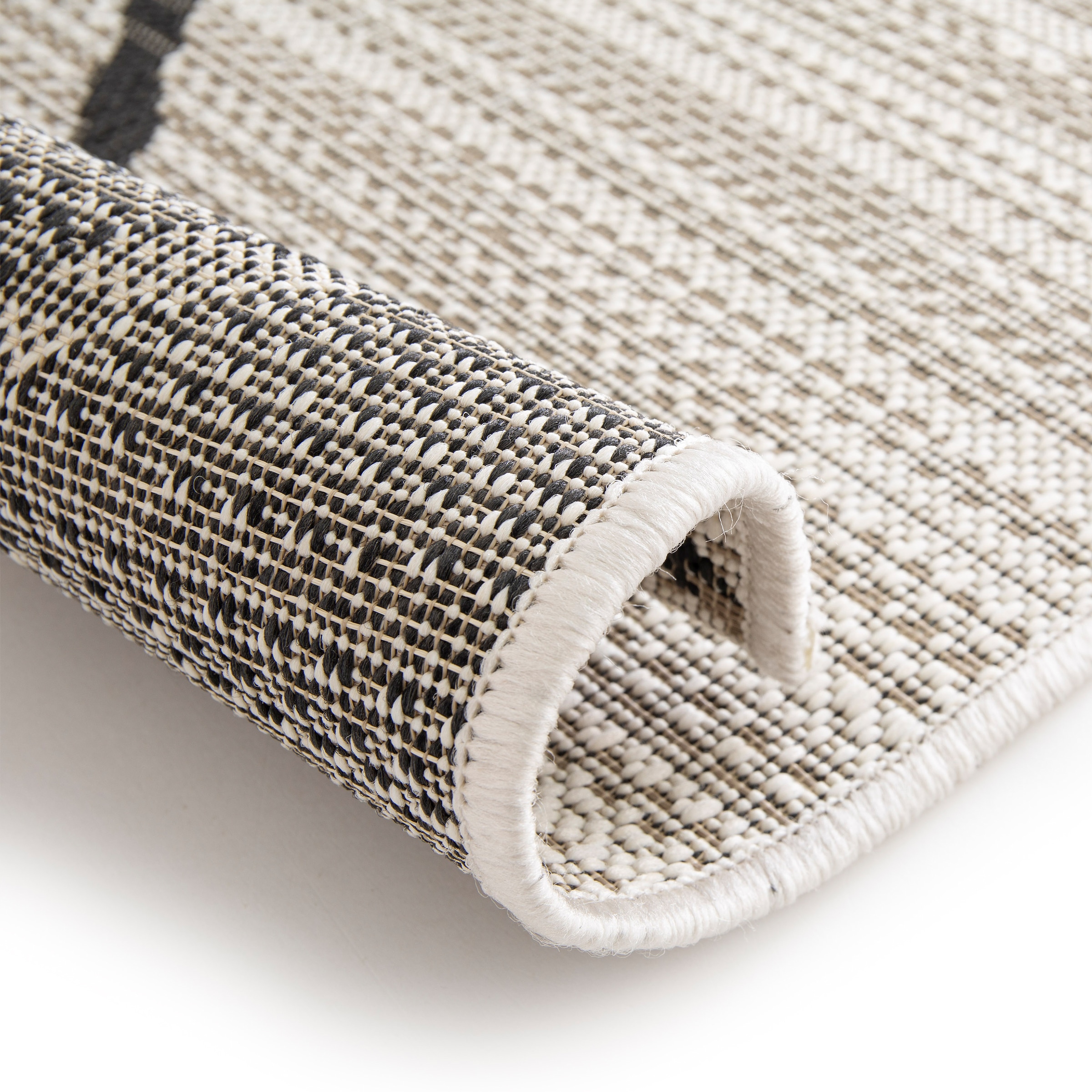 Primaflor-Ideen in Textil Teppich »Outdoorteppich PARADISE - Rhombus« rechteckig 4 mm Höhe Flachgewebe, Rauten, Scandi, In- und Outdoor geeignet, wasserfest