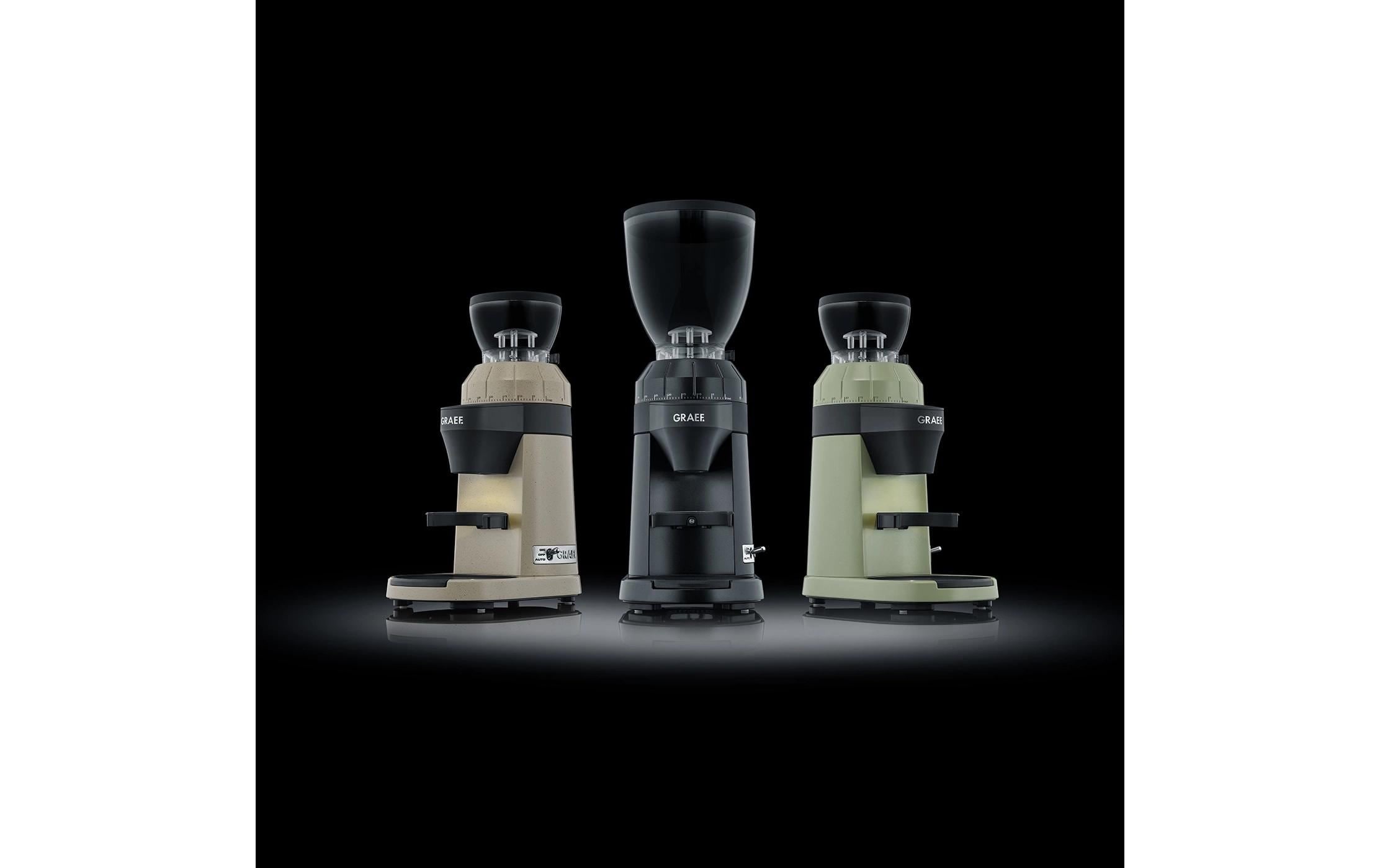 Graef Kaffeemühle »CM8002 Schwarz matt«, 128 W, Kegelmahlwerk, Ausstattung: Display, Einstellbarer Mahlgrad