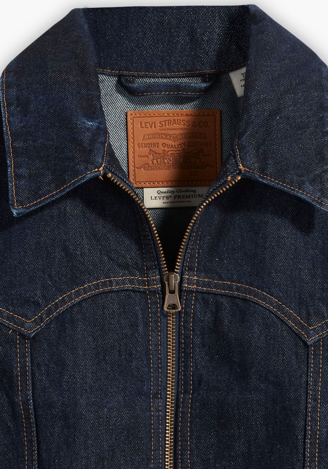 Levi's® Jeansjacke »ZIP SLIM TRUCKER DARK«