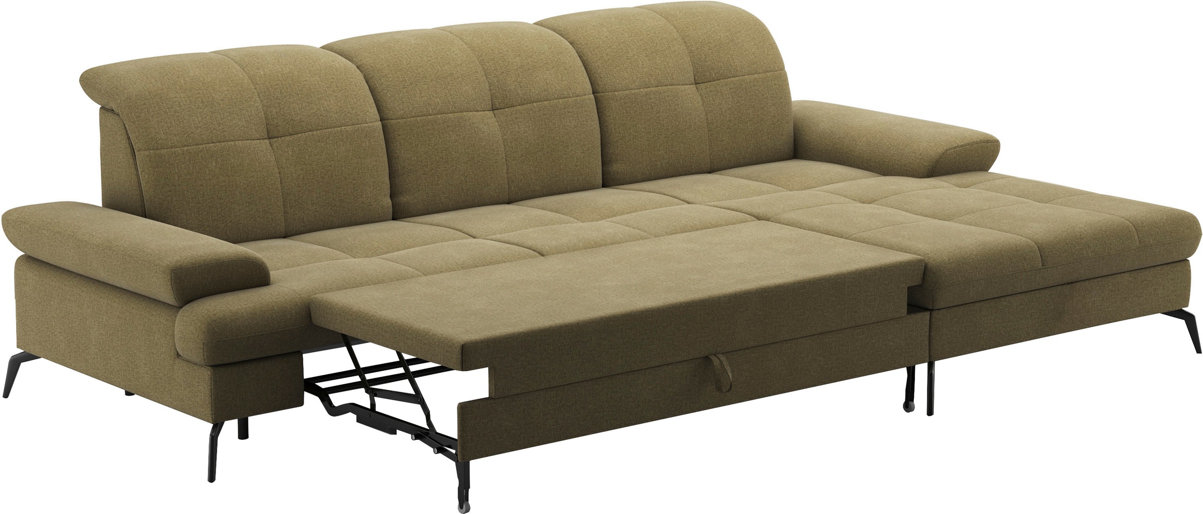 sit&more Ecksofa »Amica, L-Form, inkl. Sitztiefenverstellung & Armteilverstellung«, wahlweise mit Bettfunktion, Bettkasten und Kopfteilverstellung