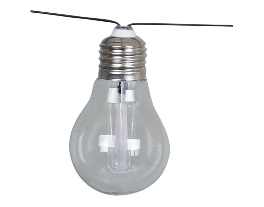 LUXFORM Guirlande lumineuse »Solar-Lichterkette Corfu Partybeleuchtung - 15xLED« Fabriqué en verre