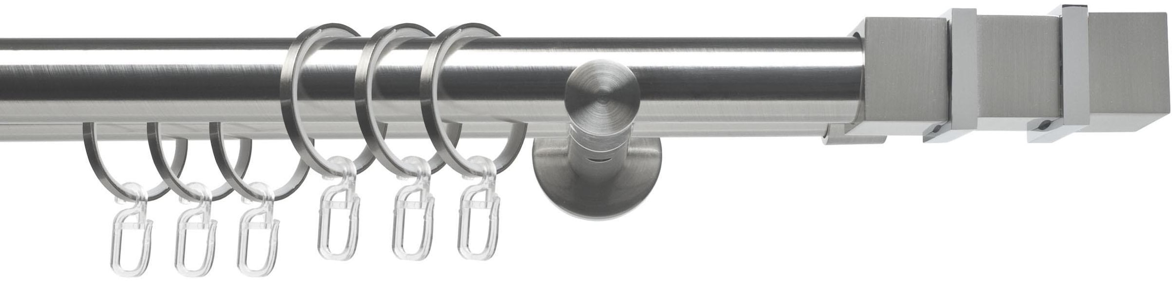 Image of Liedeco Gardinenstange "CELQUADE01SG2L" Ø 25 mm 2 läufig-läufig Fixmass 2-läufig im Fixmass Ø 25/20 mm