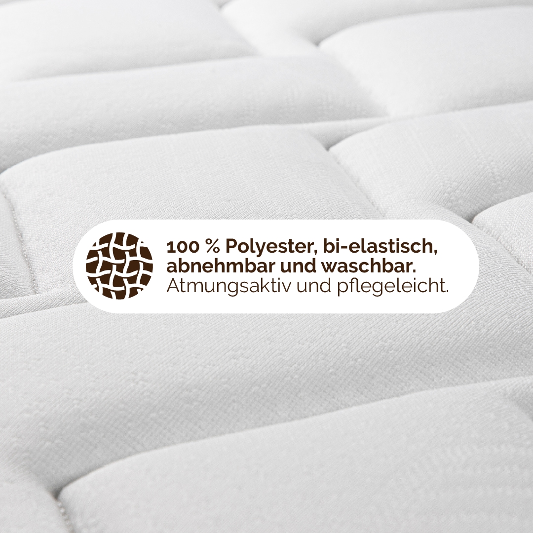 DI QUATTRO Matelas mousse confort »Airy Form 19 mit Klimaband« 19 cm hoch Raumgewicht: 28 kg/m³ 1 cuis tlg. Matratze mit atmungaktivem Kern, 90x200 cm und weitere Grössen