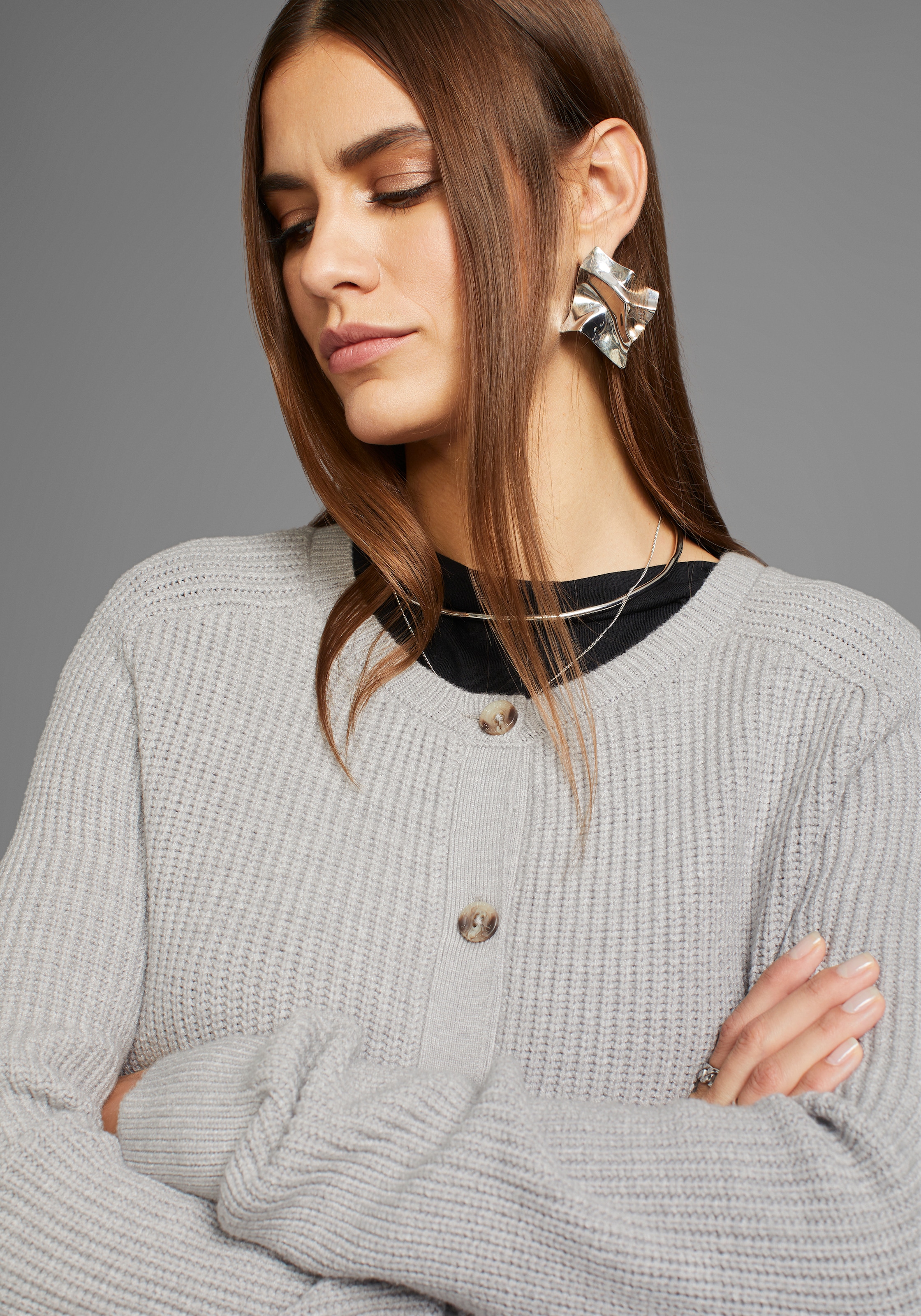 HECHTER PARIS Cardigan, mit Knopfleiste