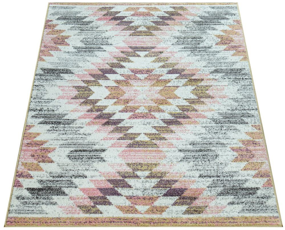 Image of Paco Home Teppich »Petit 480«, rechteckig, 9 mm Höhe, Kurzflor, Rauten Muster, Pastell-Farben, ideal im Flur & Schlafzimmer bei Ackermann Versand Schweiz