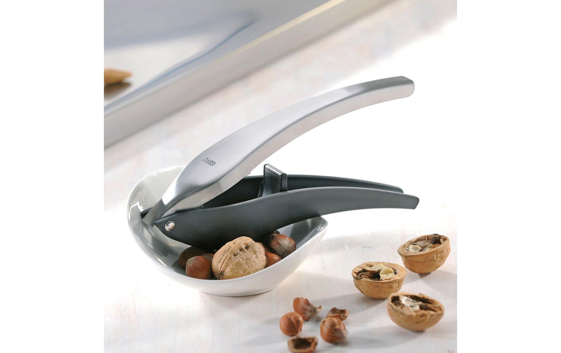 GEFU Nussknacker »MANOLO« 2-Kammer-System für grosse und kleine Nüsse, Edelstahl/Kunststoff
