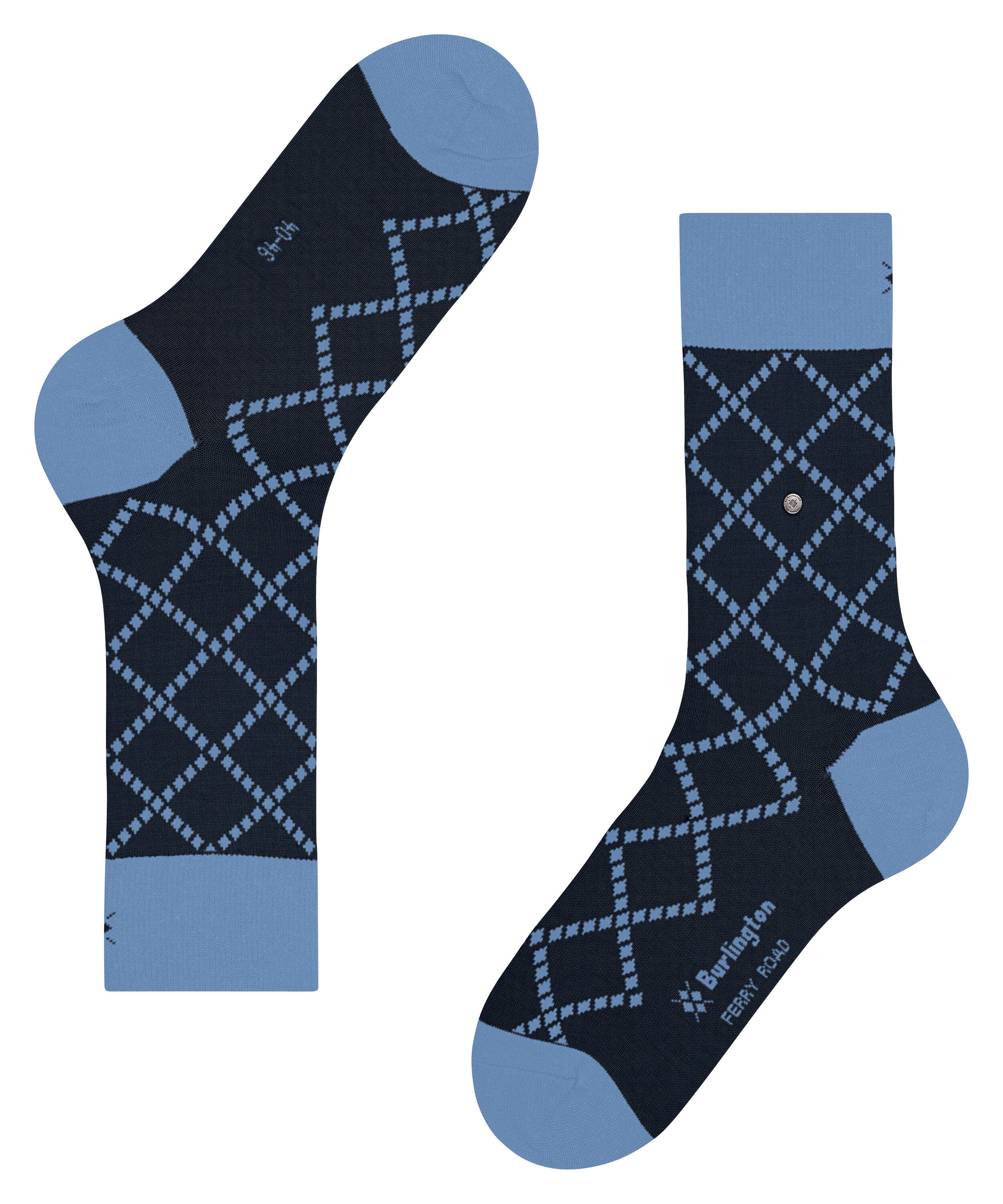 Burlington Chaussettes »Ferry Road« Taille unique 40-46, motif losanges, mélange laine chaud