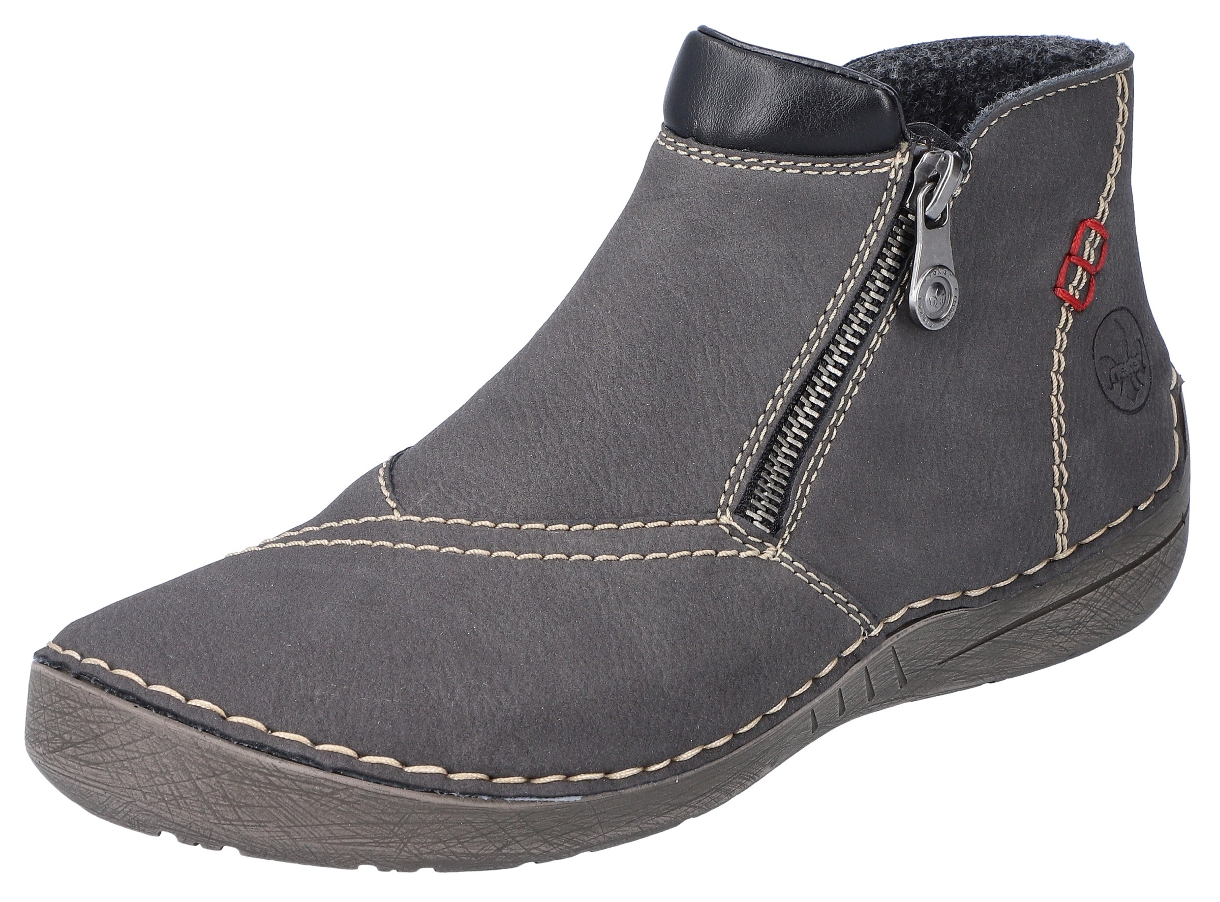 Image of Rieker Schlupfboots, mit kontrastfarbenen Ziersteppungen bei Ackermann Versand Schweiz