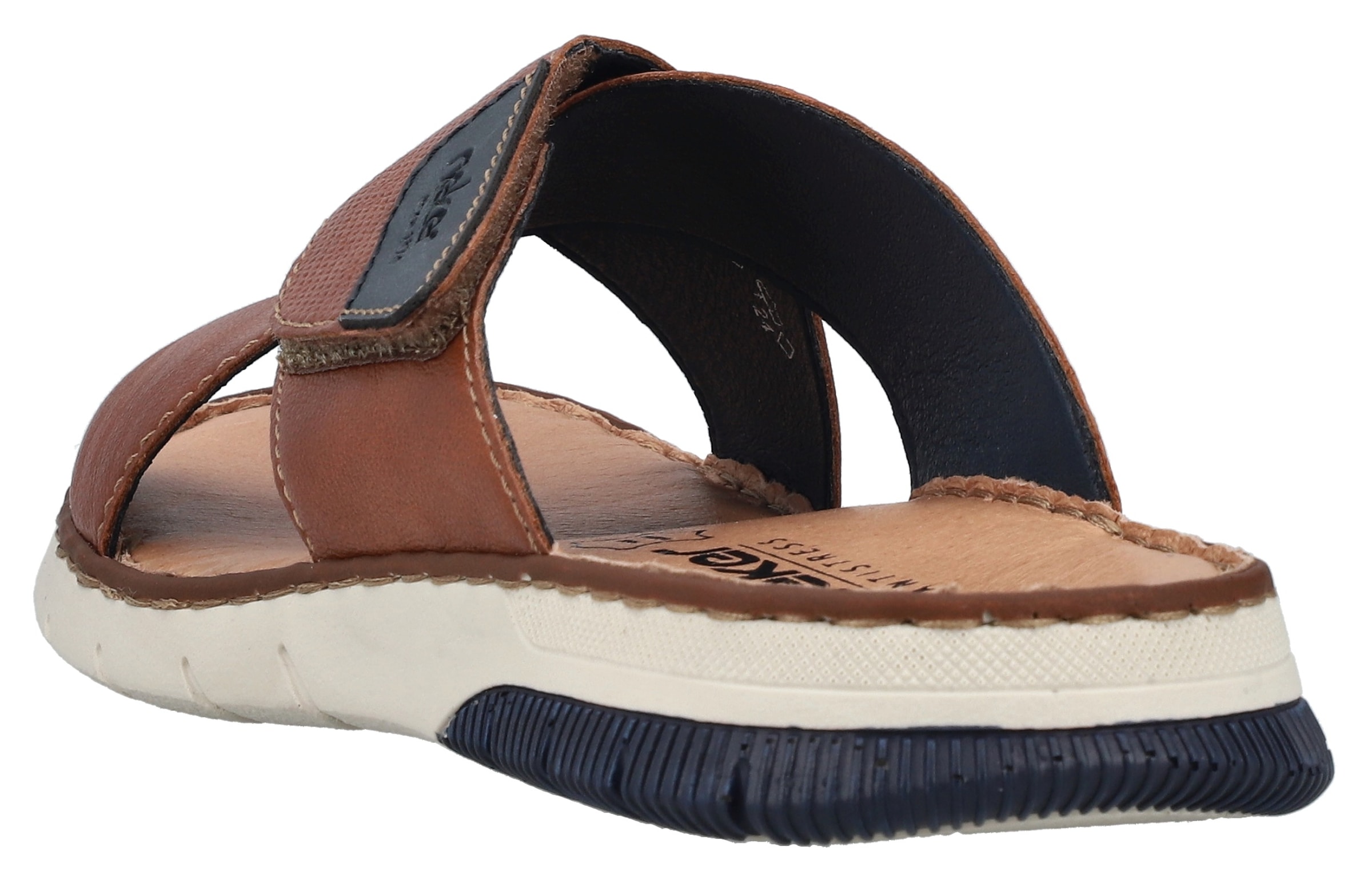 Rieker Pantolette  , chaussure d'été, mule, chaussure à scratch, avec lanière à scratch