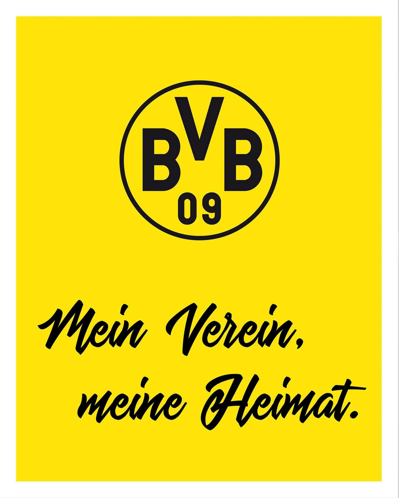 Image of Wall-Art Poster »BVB Mein Verein, meine Heimat«, Poster, Wandbild, Bild, Wandposter bei Ackermann Versand Schweiz